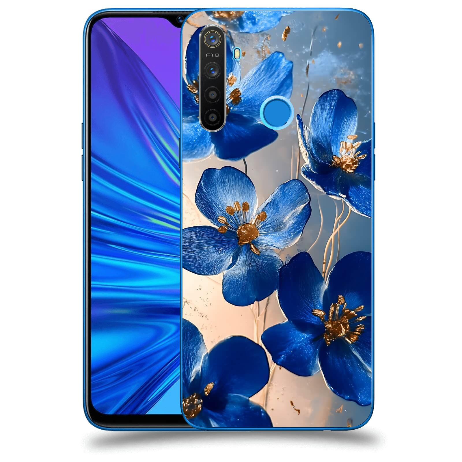 ACOVER Kryt na mobil Realme 5 - Zlatá elegance