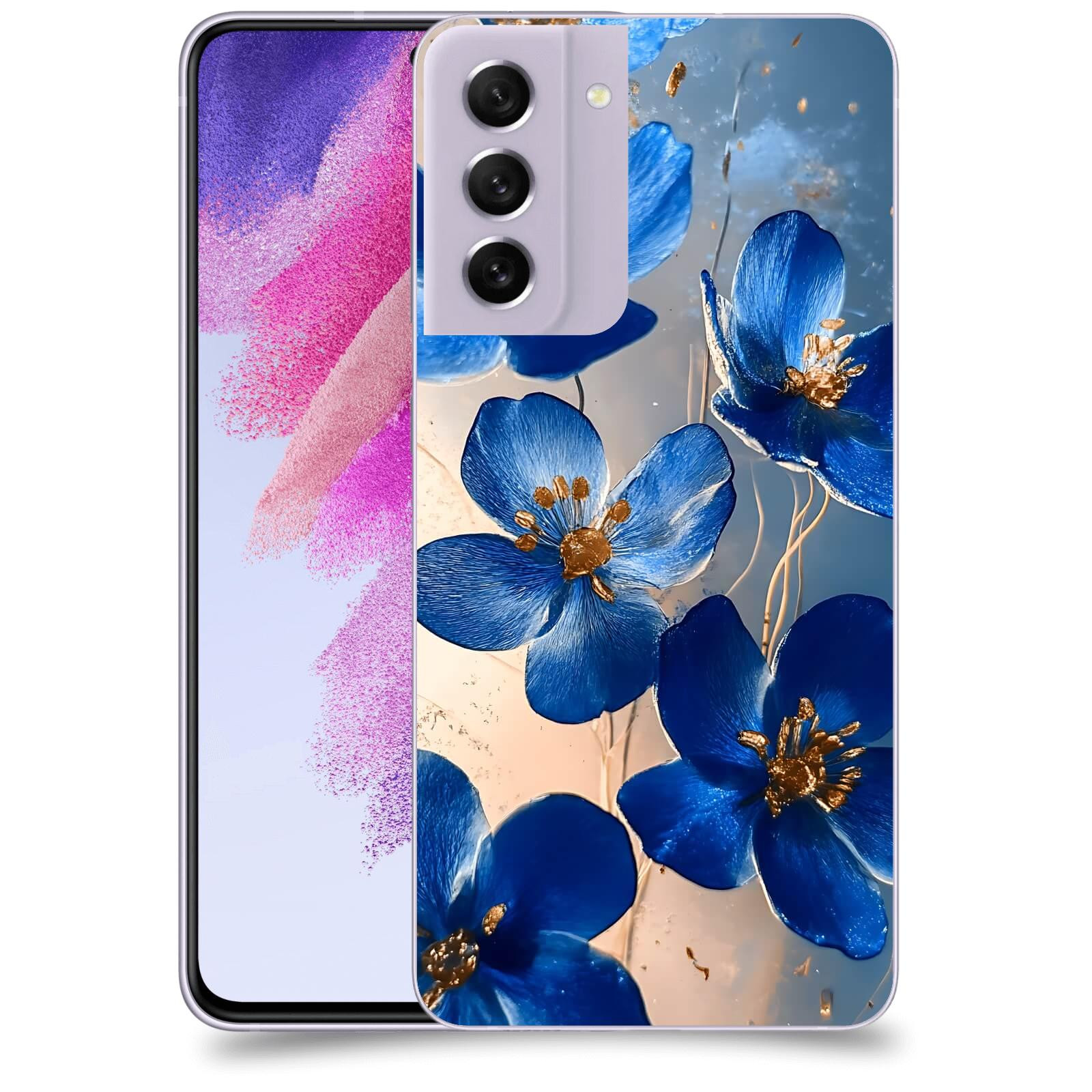 ACOVER Kryt na mobil Samsung Galaxy S21 FE 5G - Zlatá elegance
