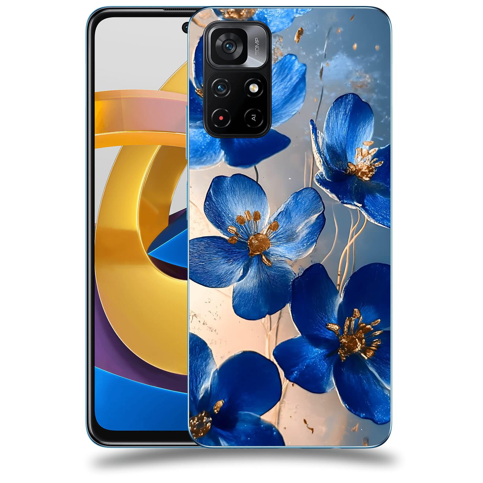 ACOVER Kryt na mobil Xiaomi Poco M4 Pro - Zlatá elegance