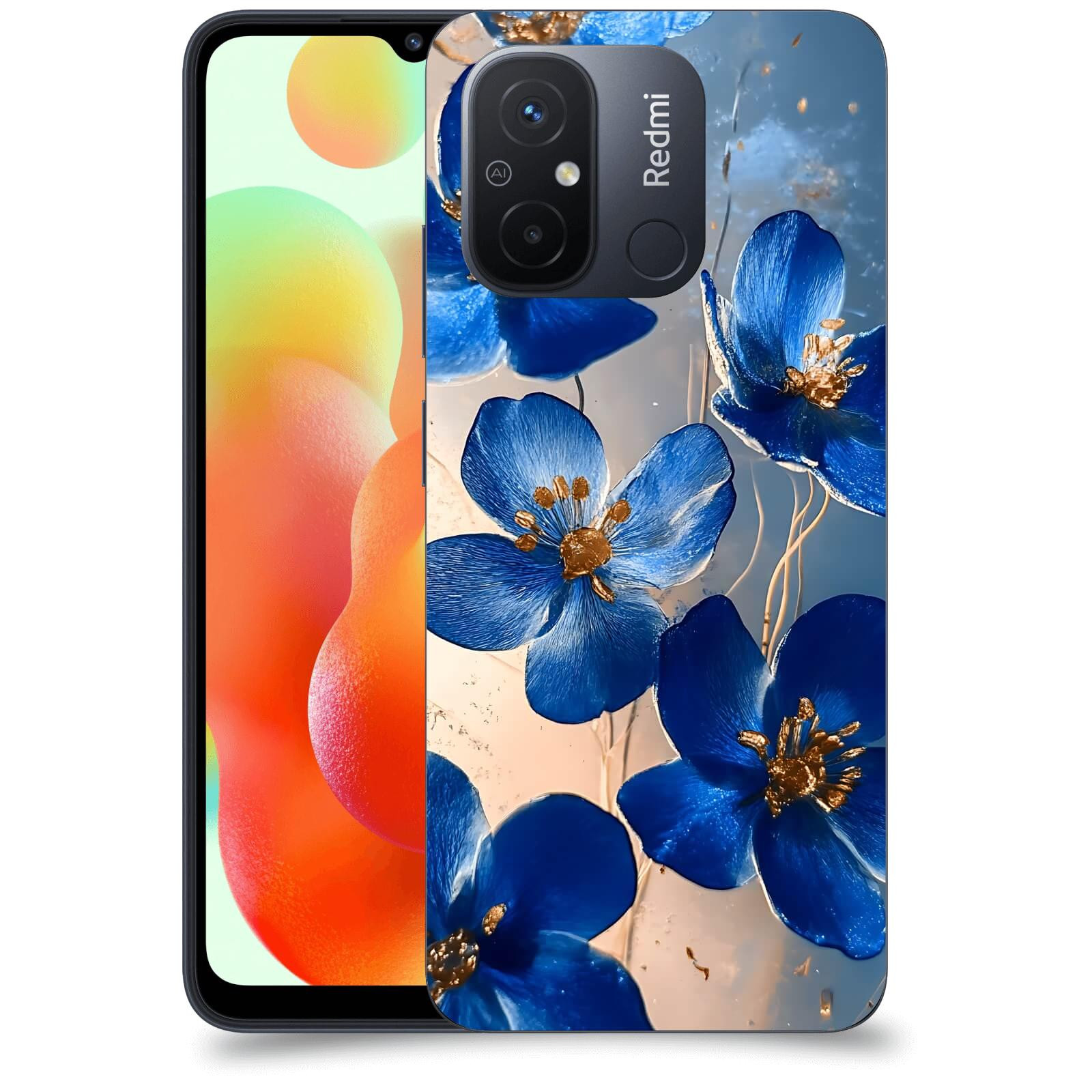 ACOVER Kryt na mobil Xiaomi Redmi 12C - Zlatá elegance