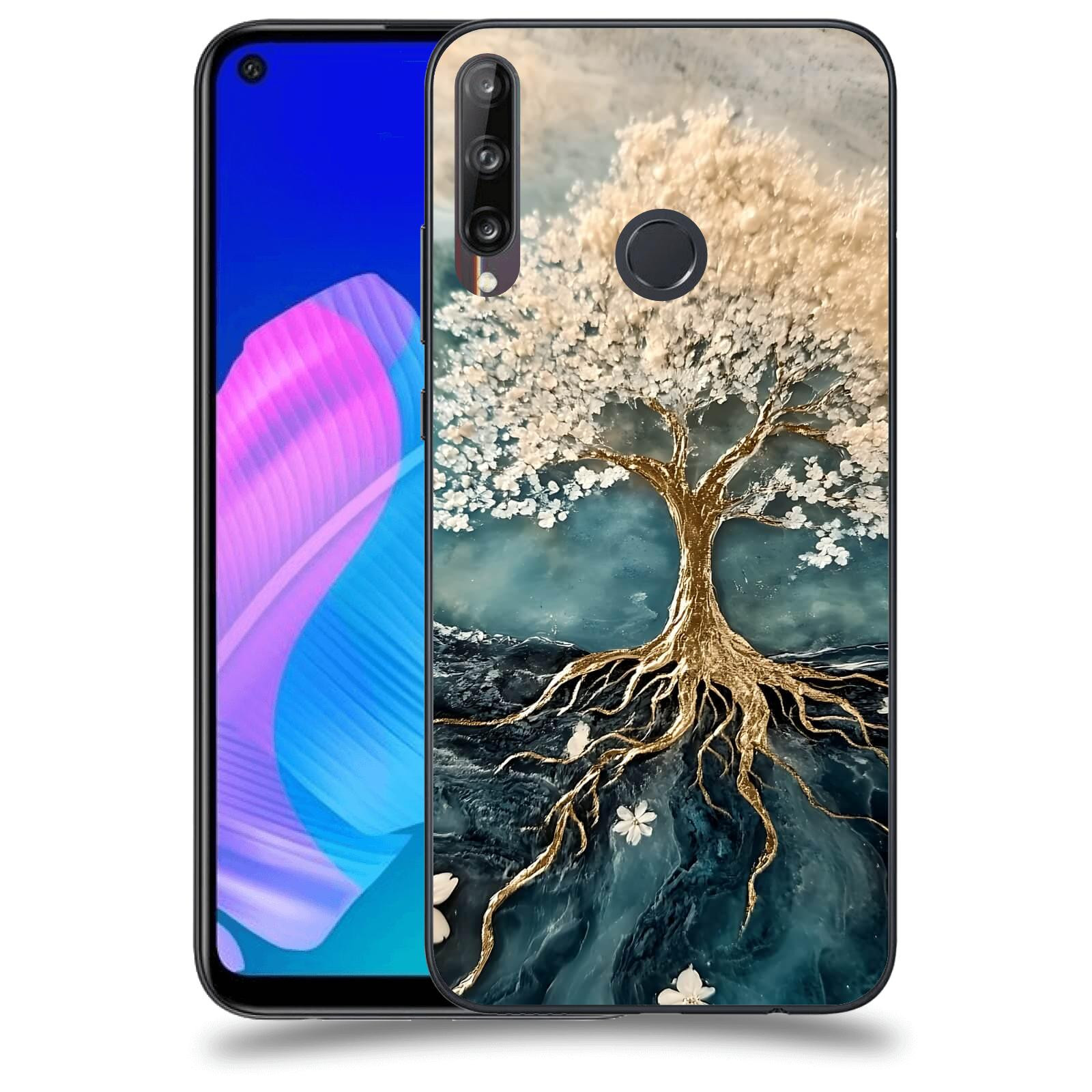 ACOVER Kryt na mobil Huawei P40 Lite E - Zlatý život