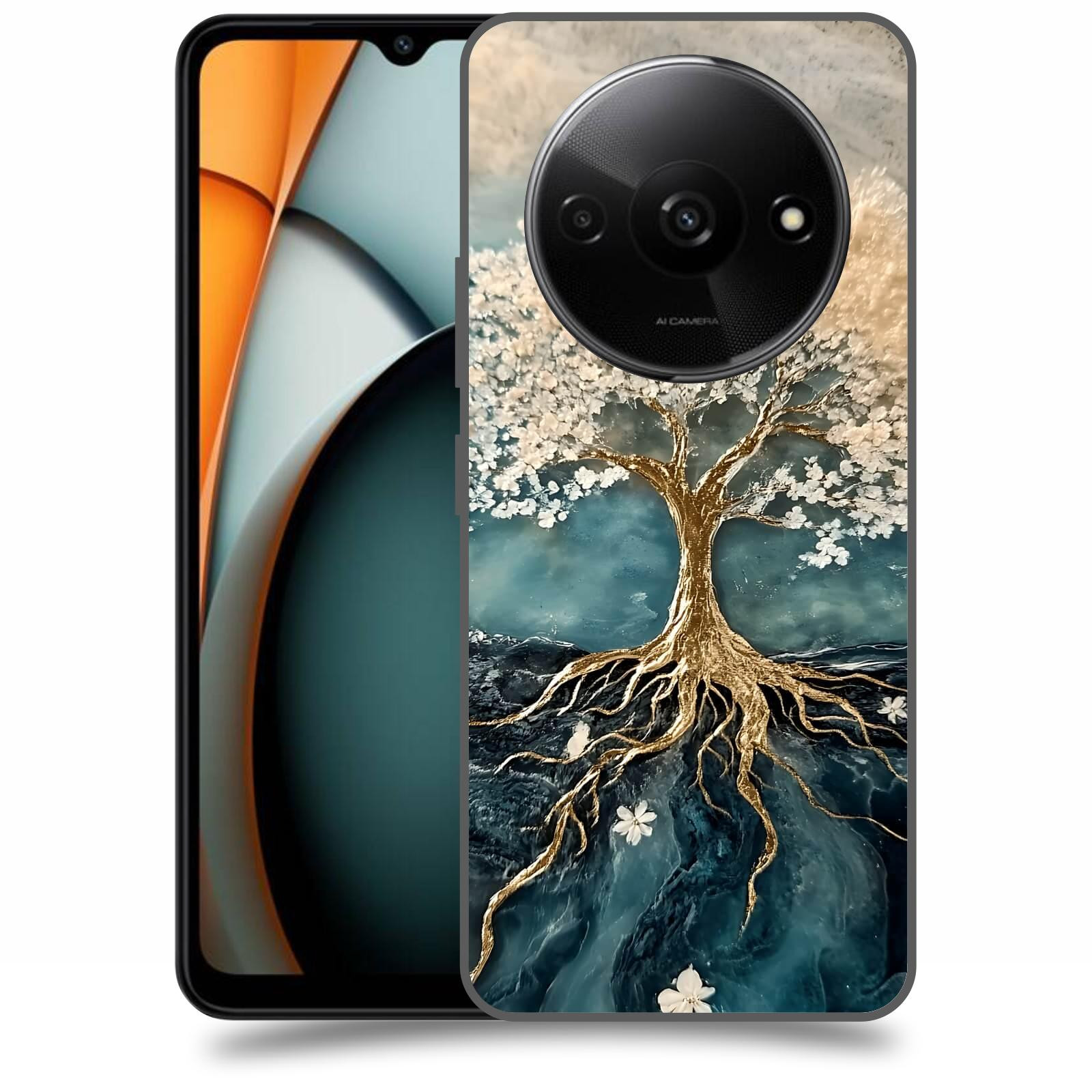 ACOVER Kryt na mobil Xiaomi Redmi A3 - Zlatý život