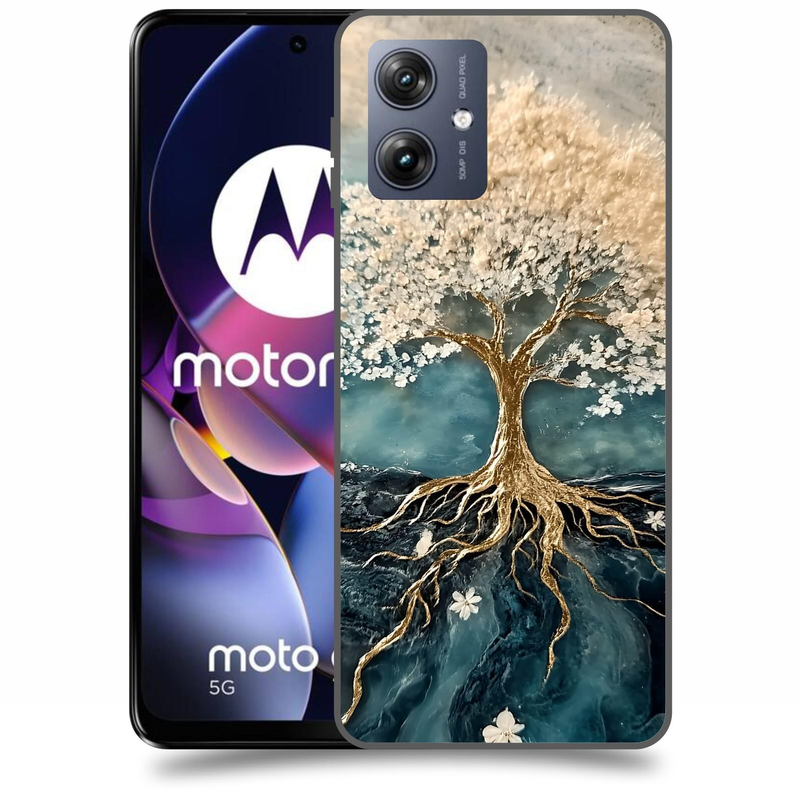 ACOVER Kryt na mobil Motorola Moto G54 5G - Zlatý život
