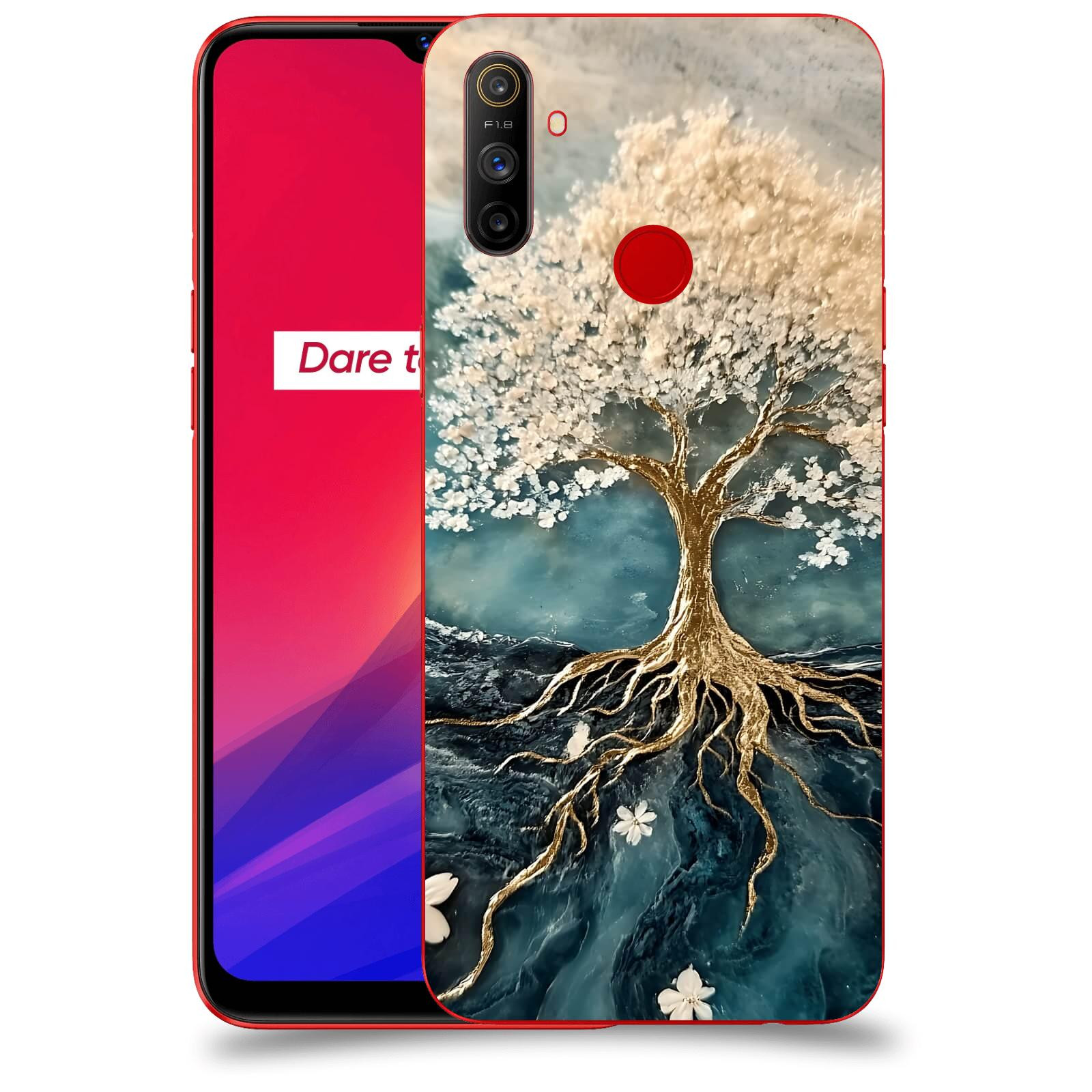 ACOVER Kryt na mobil Realme C3 - Zlatý život