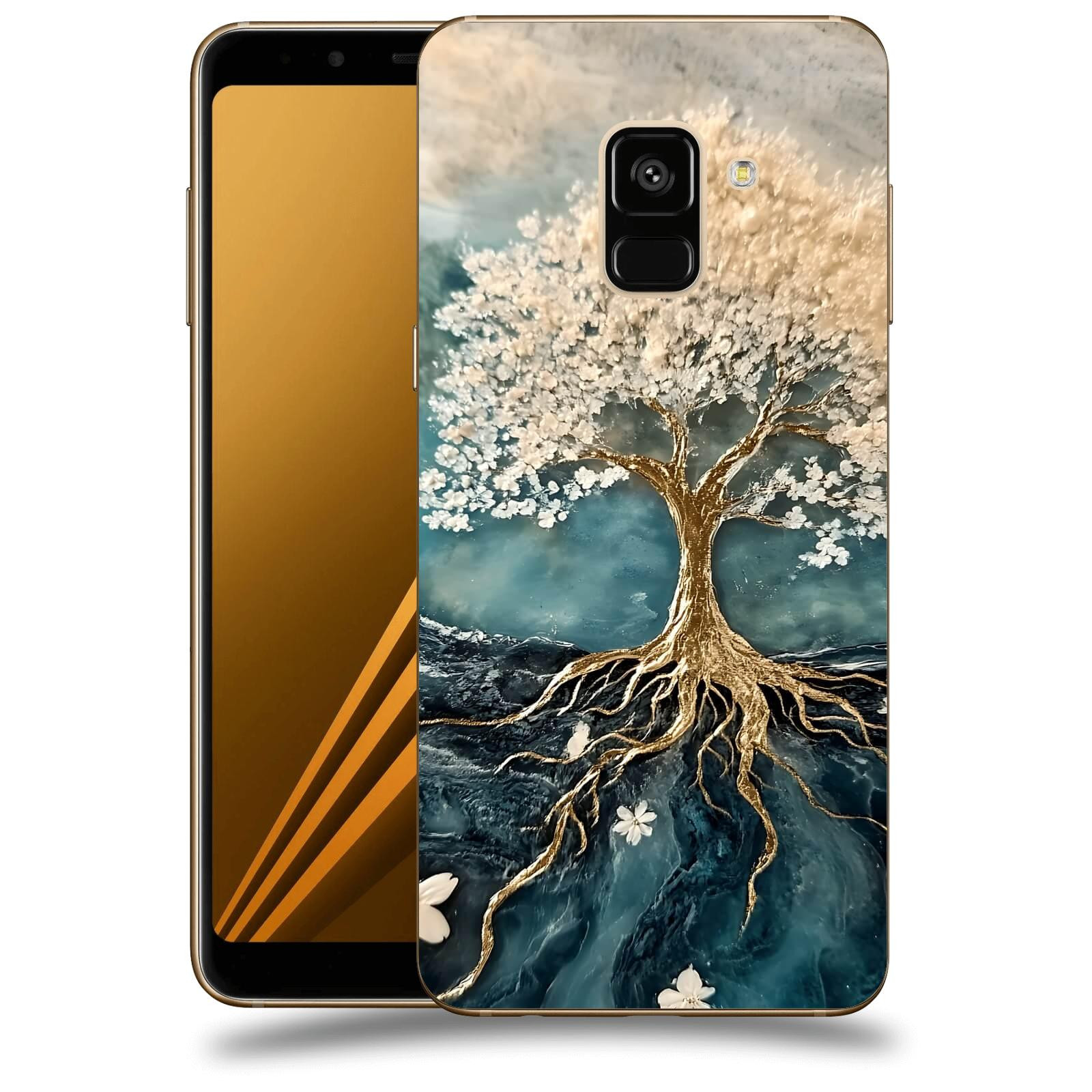 ACOVER Kryt na mobil Samsung Galaxy A8 2018 A530F - Zlatý život