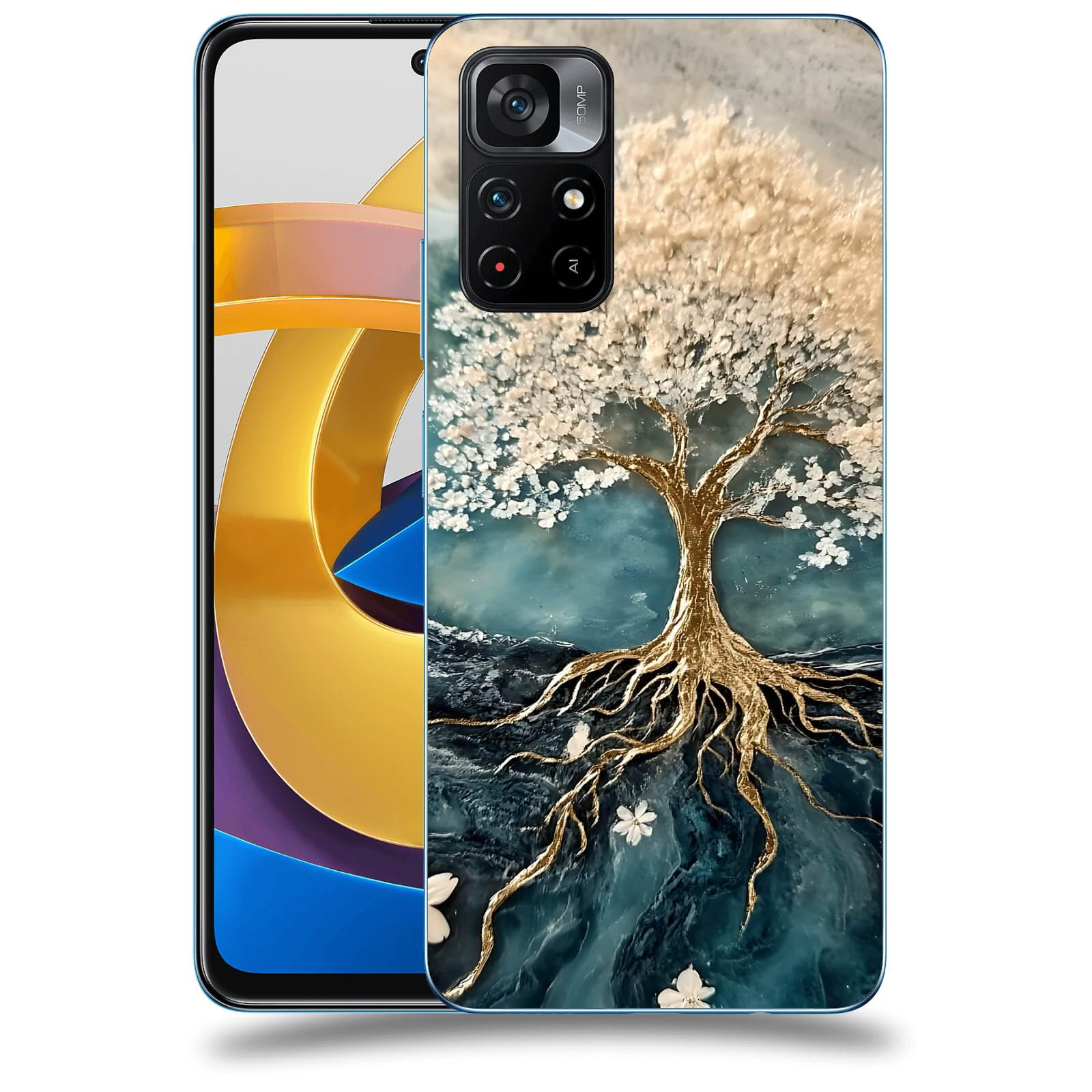 ACOVER Kryt na mobil Xiaomi Poco M4 Pro - Zlatý život