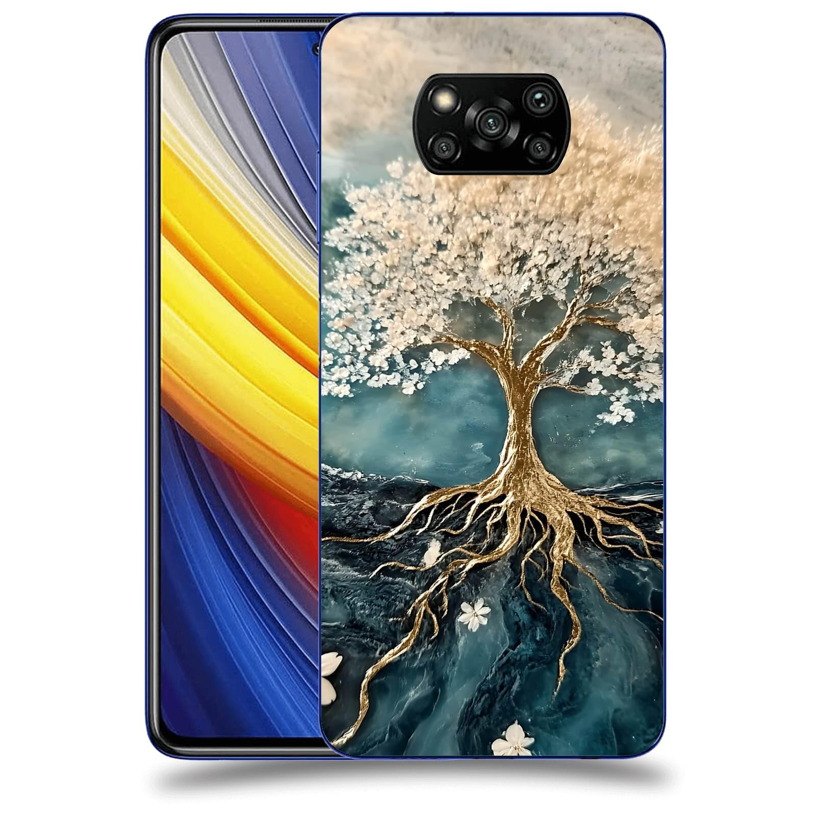 ACOVER Kryt na mobil Xiaomi Poco X3 Pro - Zlatý život