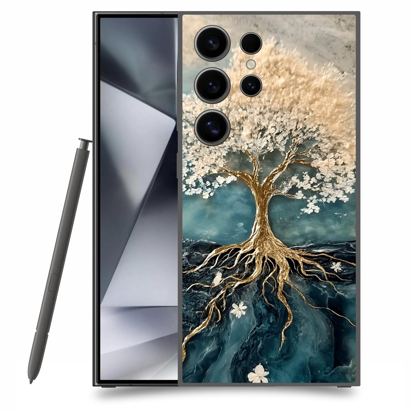 ACOVER Kryt na mobil Samsung Galaxy S24 Ultra - Zlatý život
