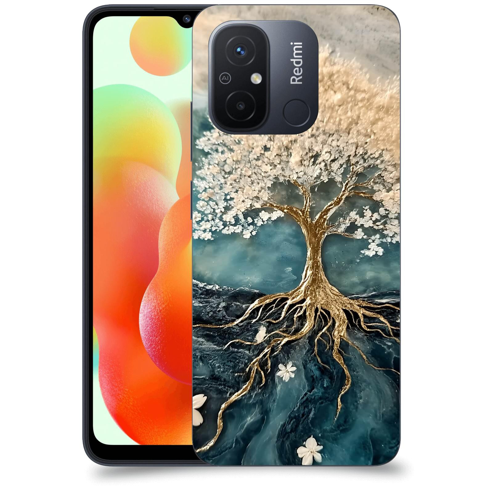 ACOVER Kryt na mobil Xiaomi Redmi 12C - Zlatý život