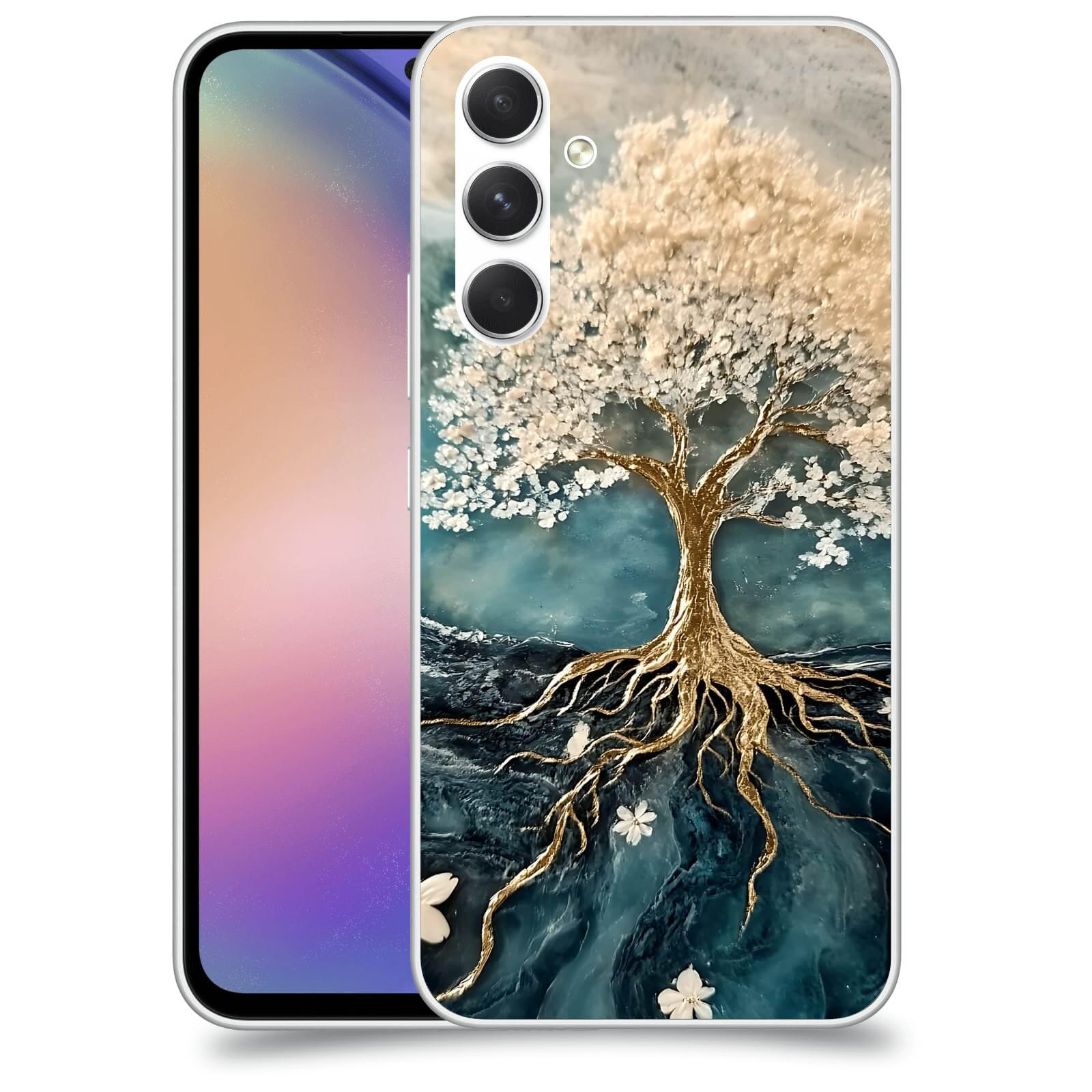 ACOVER Kryt na mobil Samsung Galaxy M54 5G - Zlatý život