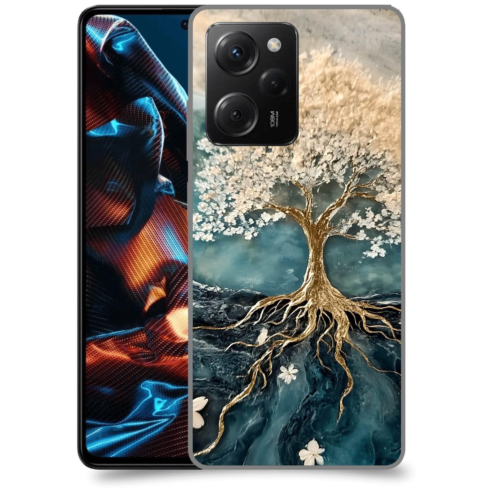 ACOVER Kryt na mobil Xiaomi Poco X5 Pro - Zlatý život