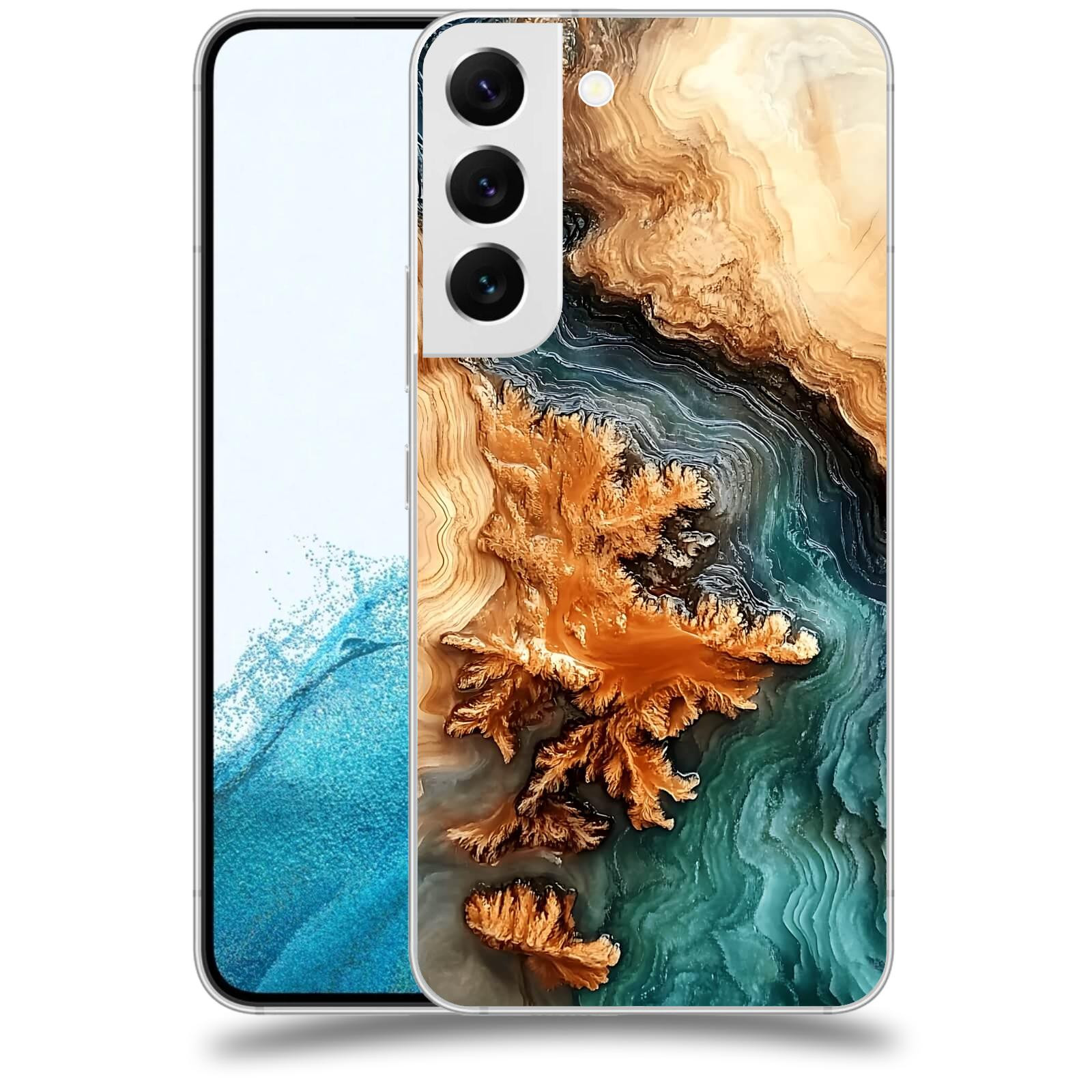 ACOVER Kryt na mobil Samsung Galaxy S22 5G - Minerální tok