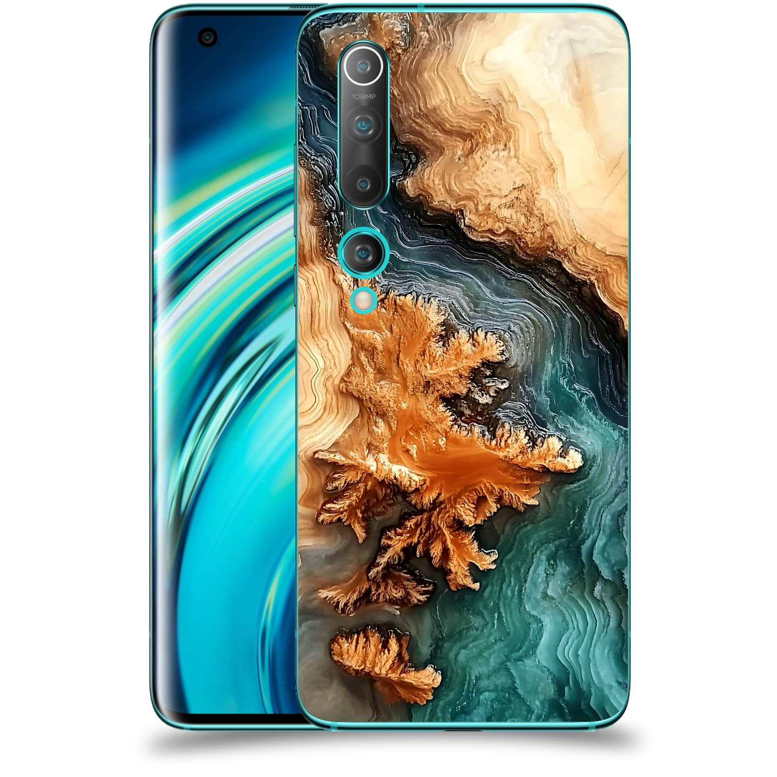 ACOVER Kryt na mobil Xiaomi Mi 10 - Minerální tok