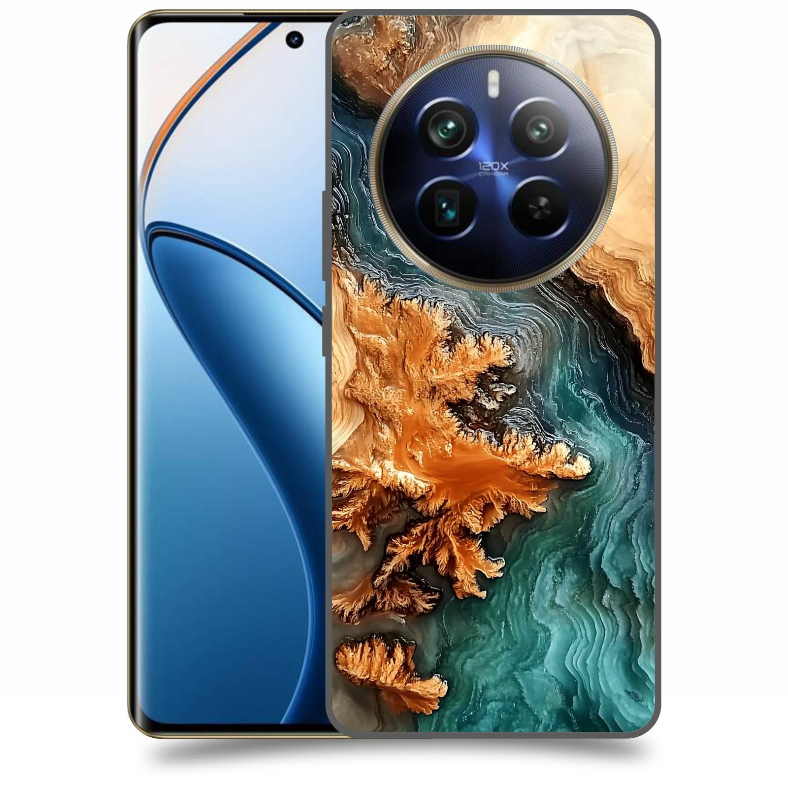 ACOVER Kryt na mobil Realme 12 pro+ 5g - Minerální tok