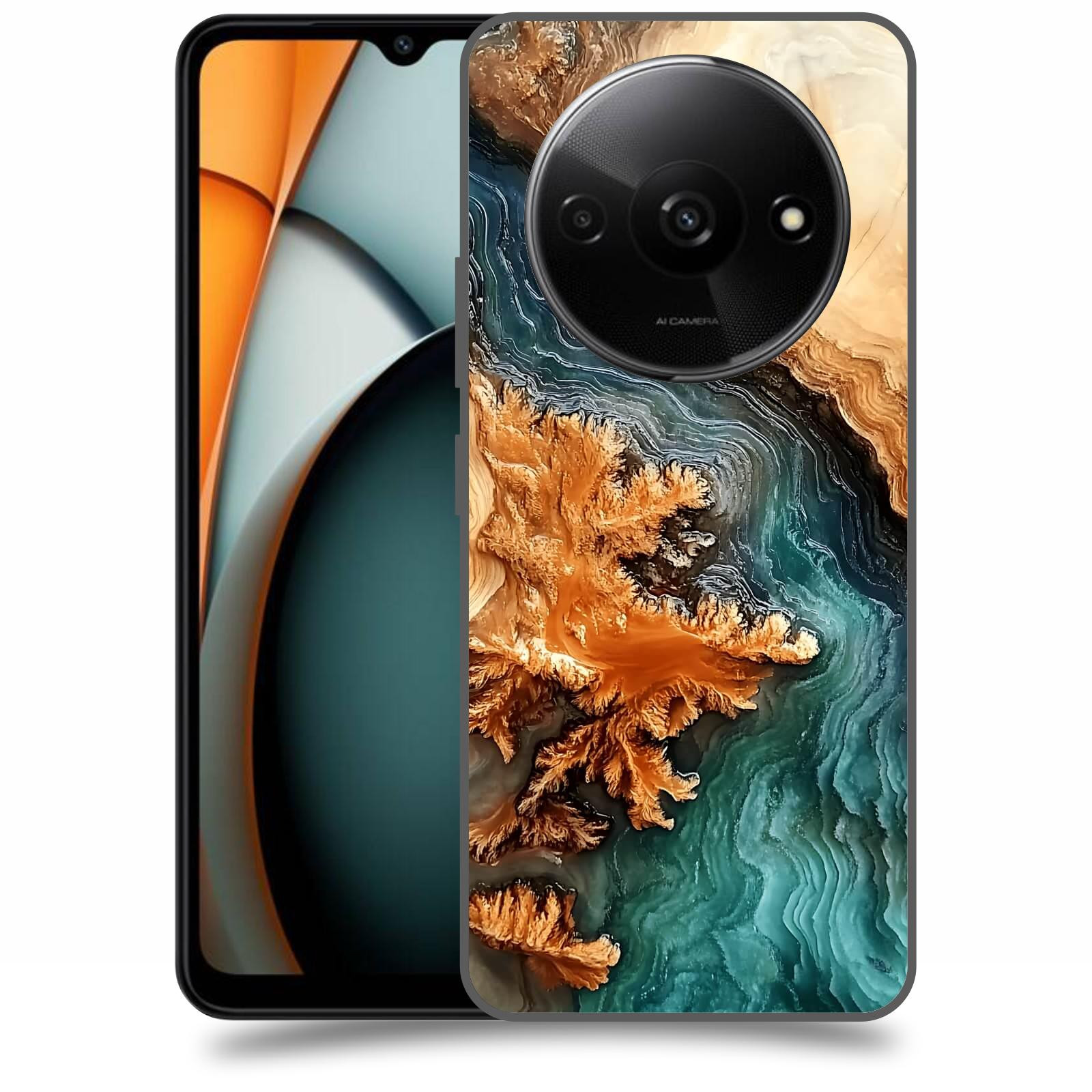 ACOVER Kryt na mobil Xiaomi Redmi A3 - Minerální tok