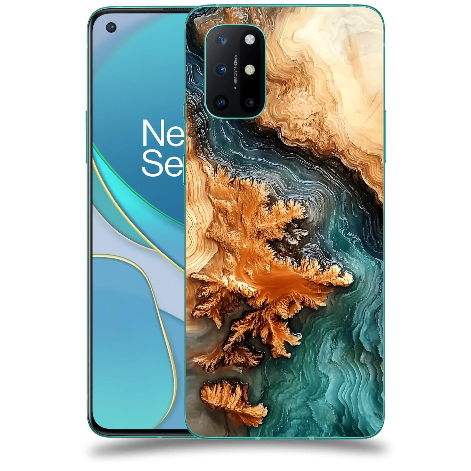 ACOVER Kryt na mobil OnePlus 8T - Minerální tok