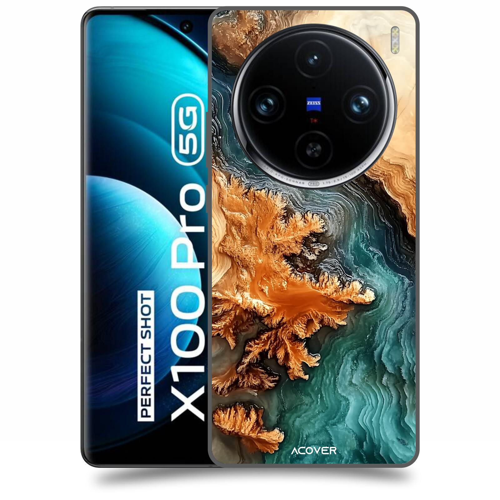 ACOVER Kryt na mobil Vivo X100 Pro - Minerální tok
