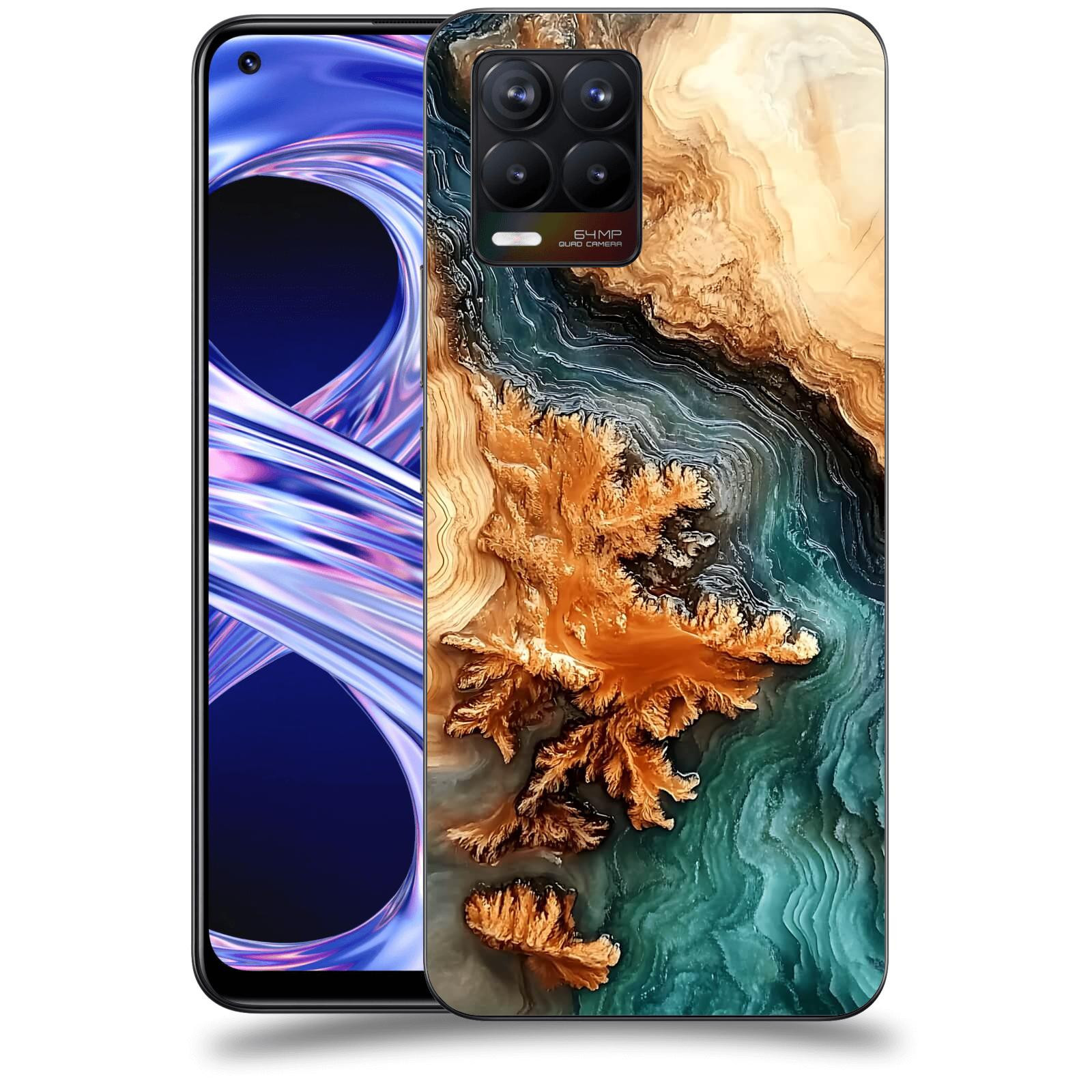 ACOVER Kryt na mobil Realme 8 - Minerální tok