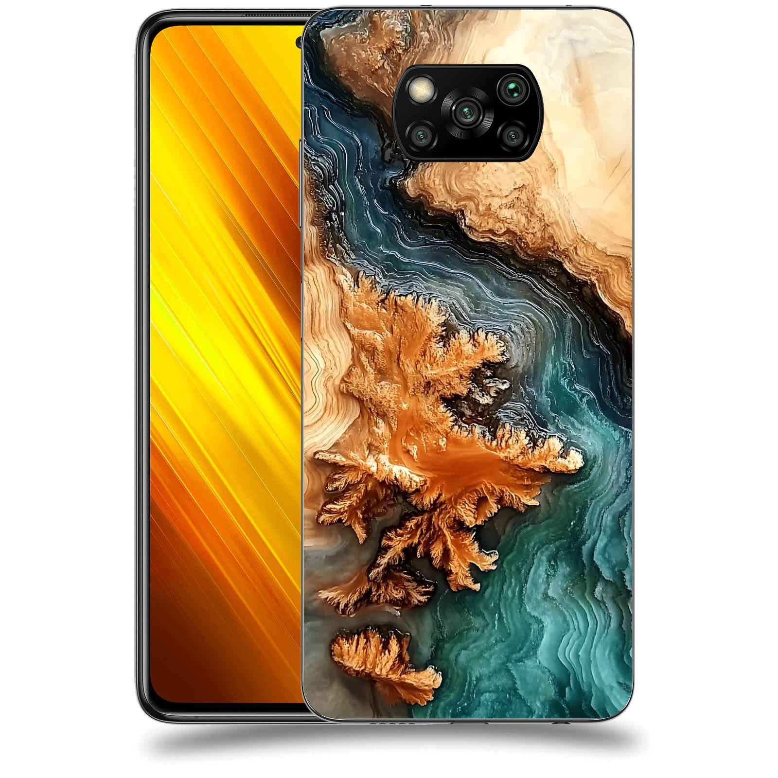 ACOVER Kryt na mobil Xiaomi Poco X3 - Minerální tok