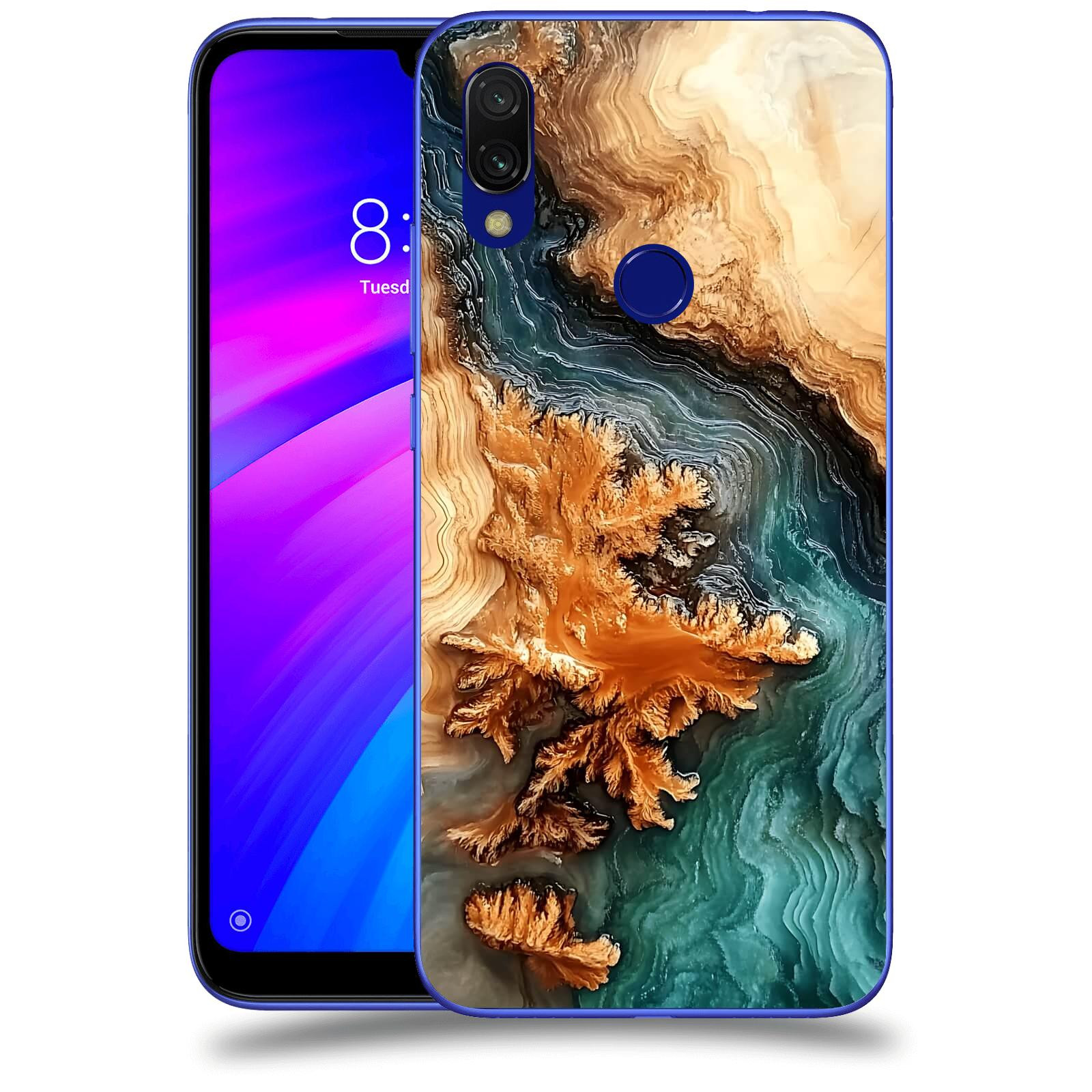 ACOVER Kryt na mobil Xiaomi Redmi 7 - Minerální tok