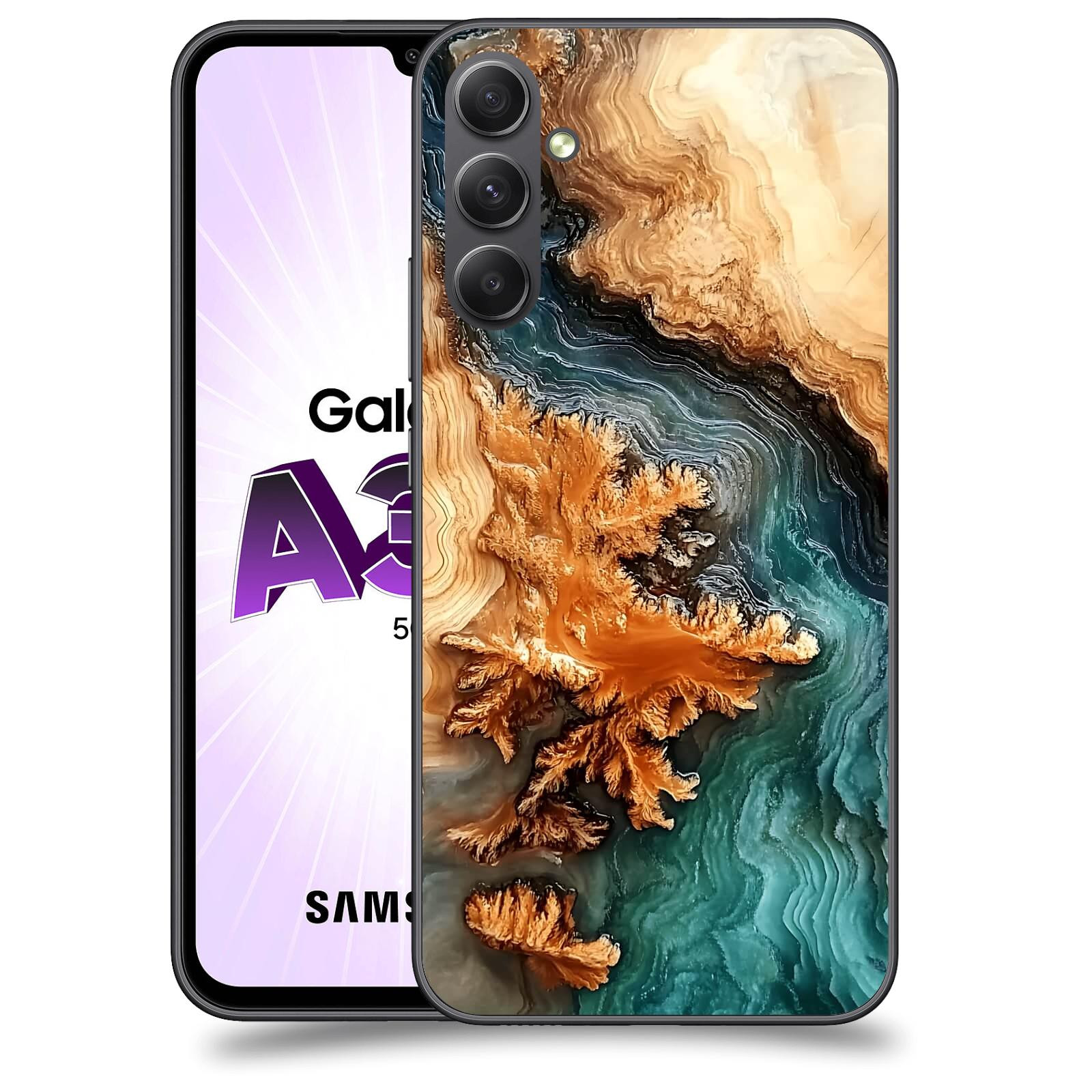 ACOVER Kryt na mobil Samsung Galaxy A34 - Minerální tok