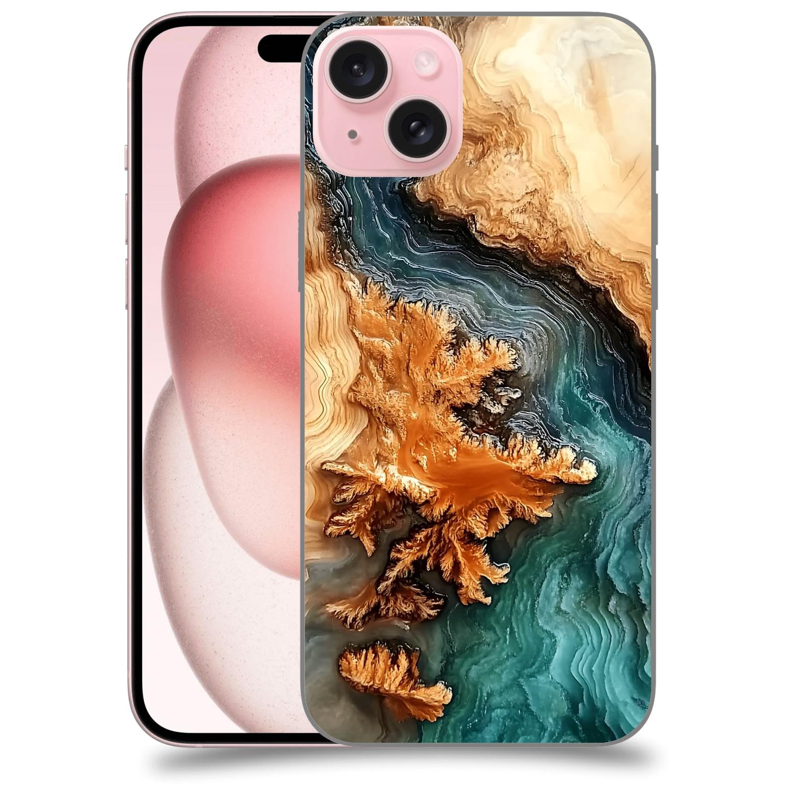 ACOVER Kryt na mobil Apple iPhone 15 plus - Minerální tok