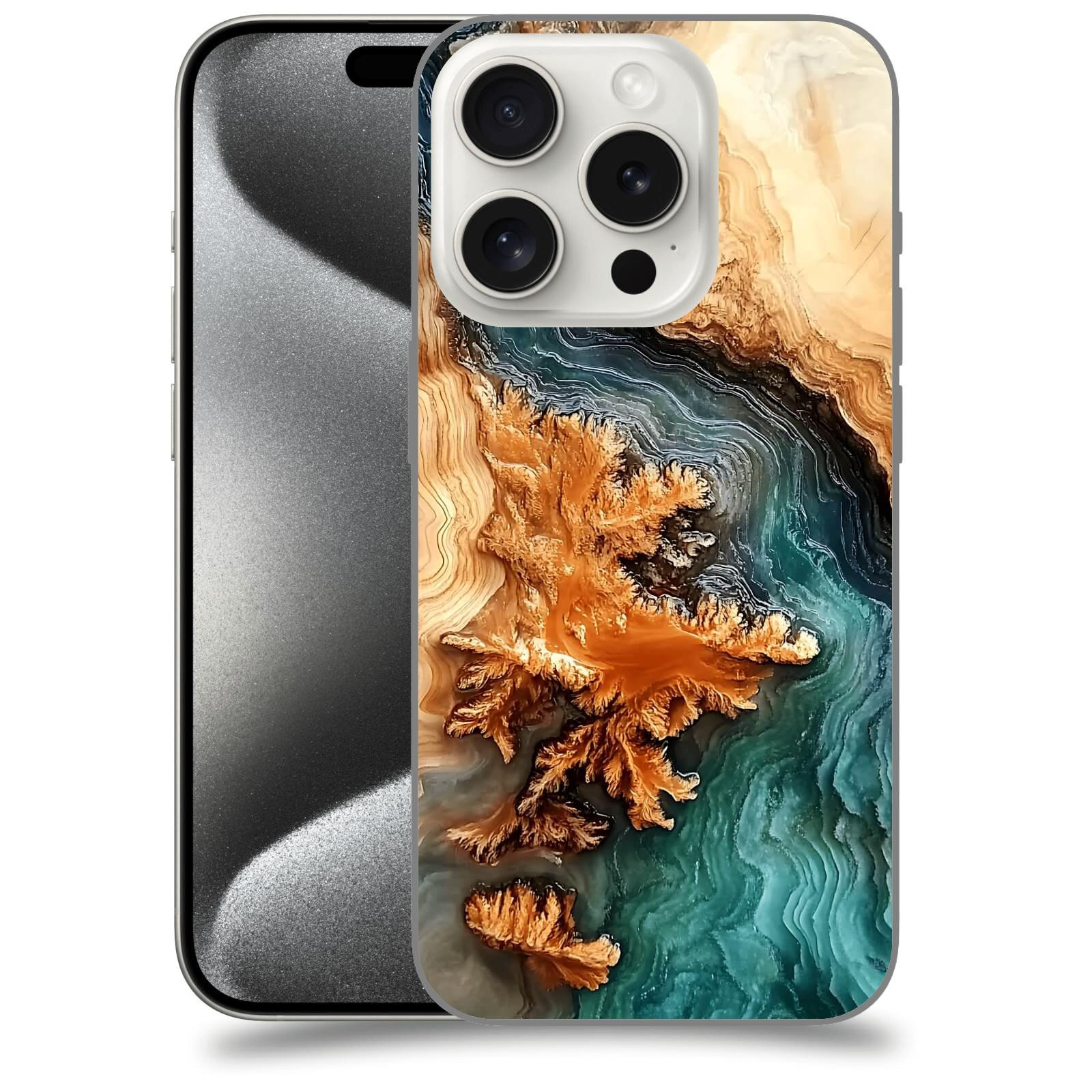 ACOVER Kryt na mobil Apple iPhone 15 pro - Minerální tok