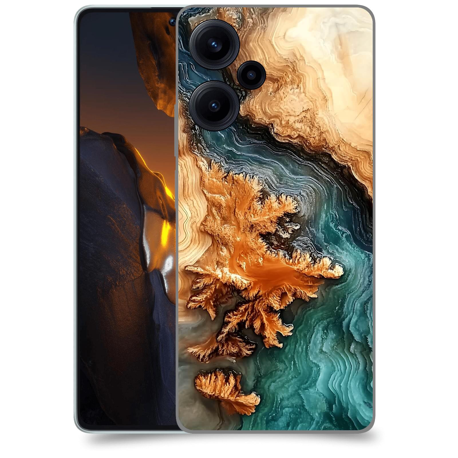 ACOVER Kryt na mobil Xiaomi Poco F5 - Minerální tok