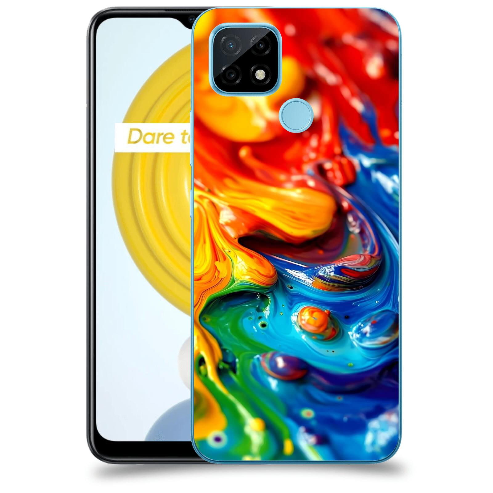 ACOVER Kryt na mobil Realme C21 - Exploze a Energie
