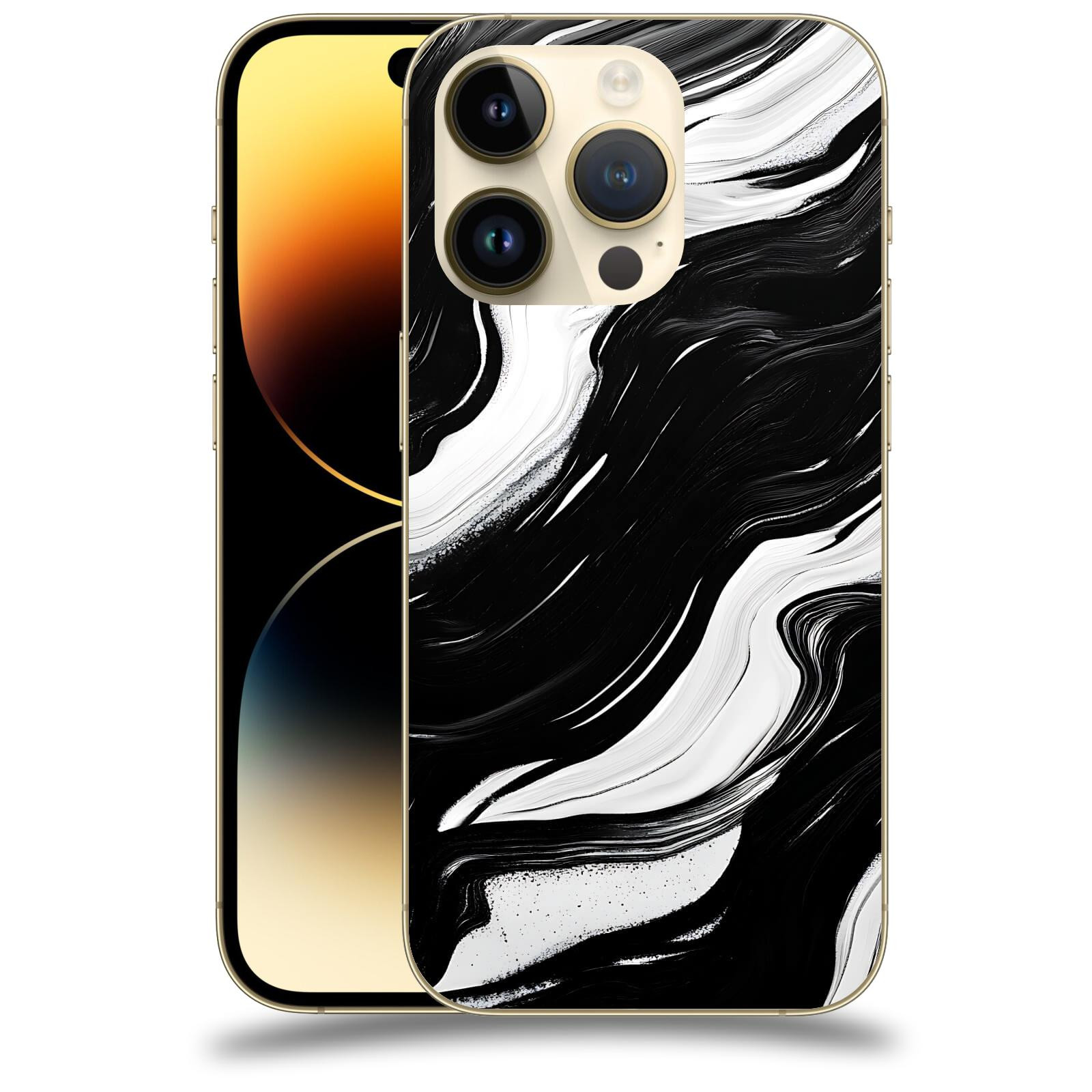 ACOVER Kryt na mobil Apple iPhone 14 Pro - Monochromie a Proudění