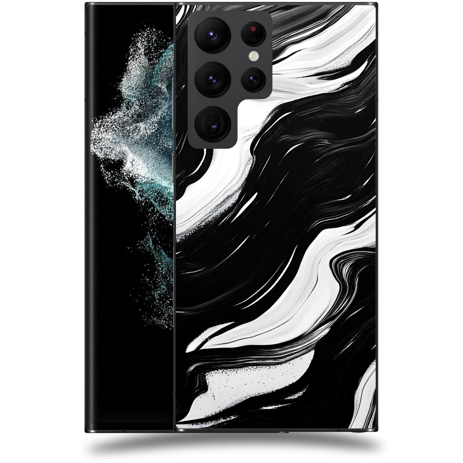 ACOVER Kryt na mobil Samsung Galaxy S22 Ultra 5G - Monochromie a Proudění