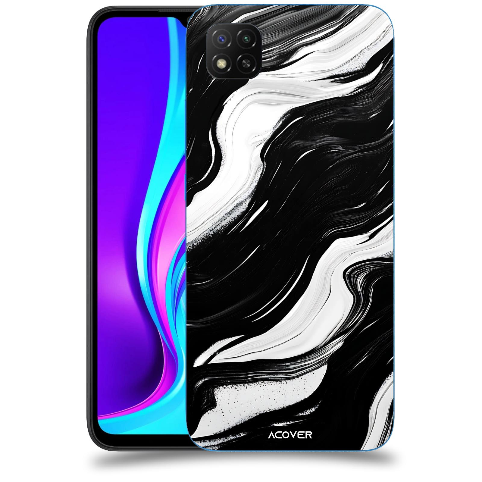 ACOVER Kryt na mobil Xiaomi Redmi 9C - Monochromie a Proudění