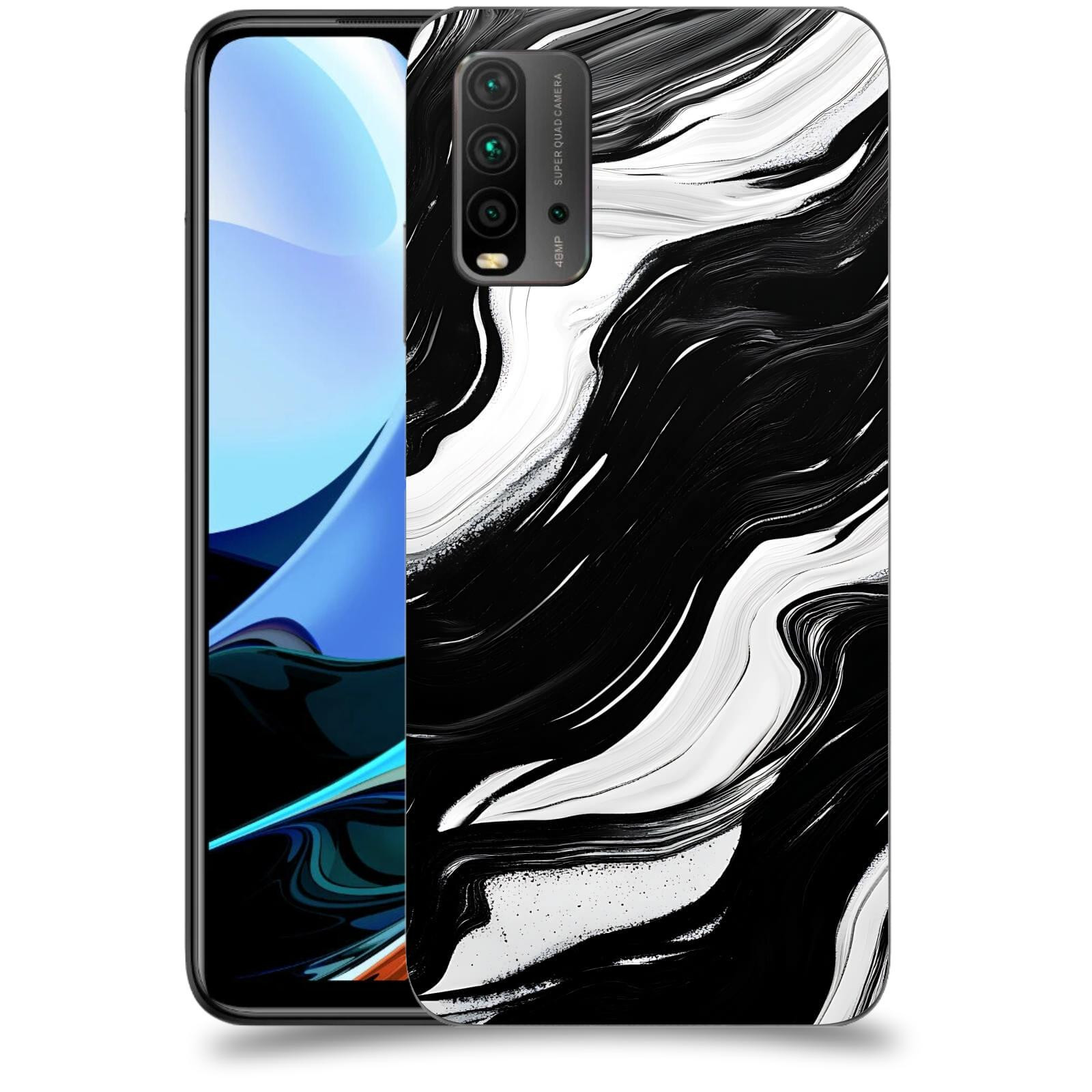 ACOVER Kryt na mobil Xiaomi Redmi 9T - Monochromie a Proudění