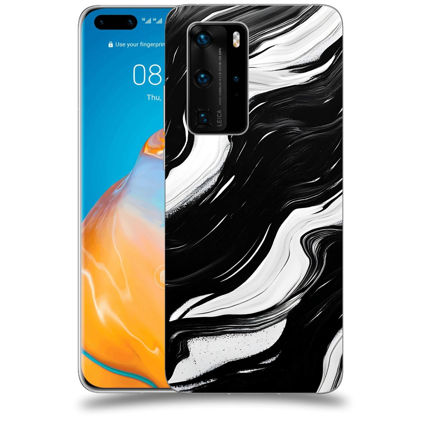 ACOVER Kryt na mobil Huawei P40 - Monochromie a Proudění