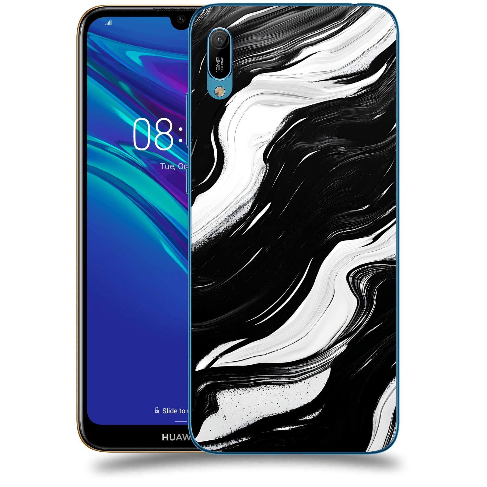 ACOVER Kryt na mobil Huawei Y6 2019 - Monochromie a Proudění