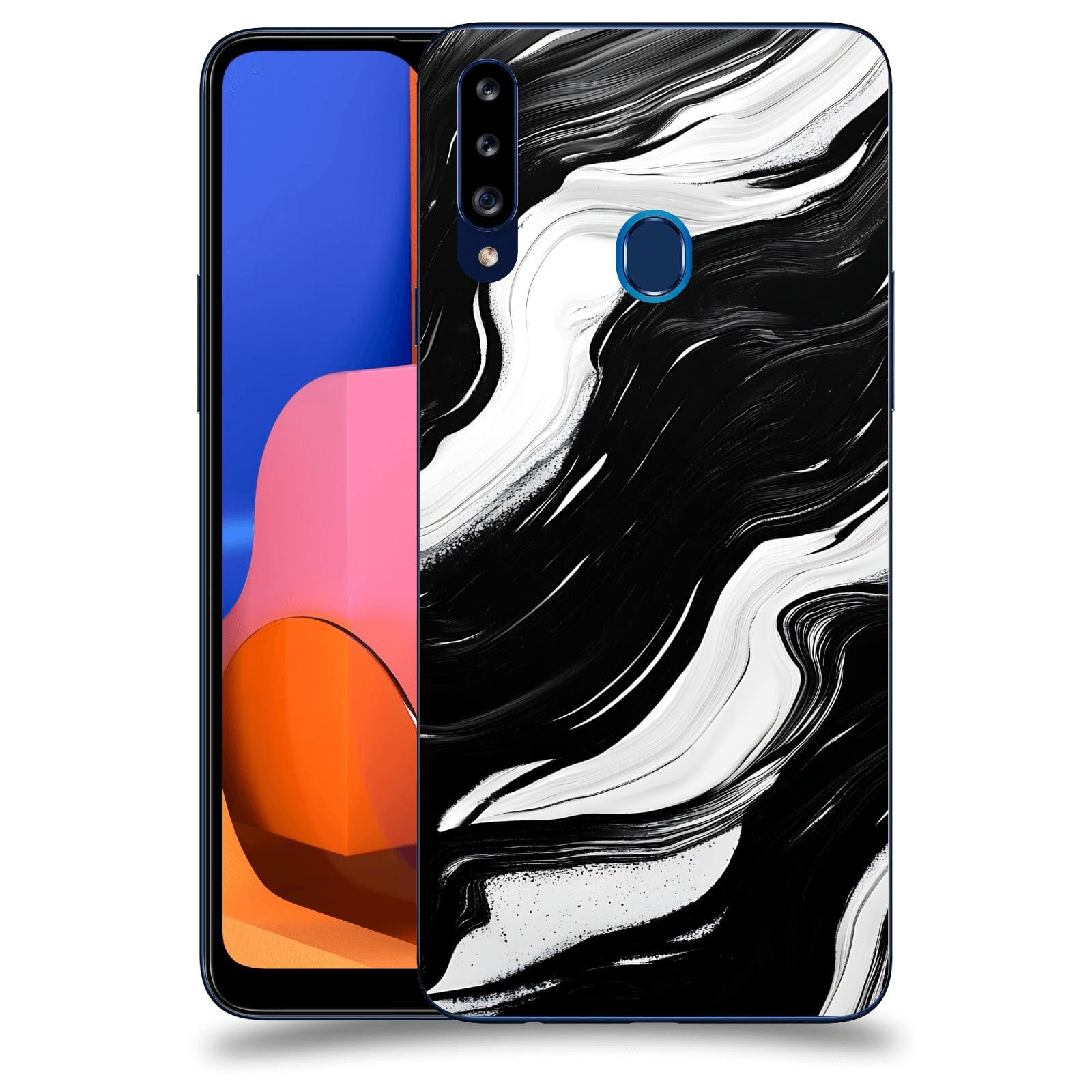 ACOVER Kryt na mobil Samsung Galaxy A20s - Monochromie a Proudění