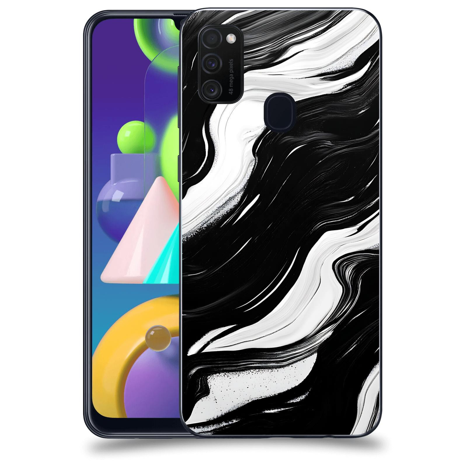 ACOVER Kryt na mobil Samsung Galaxy M21 M215F - Monochromie a Proudění