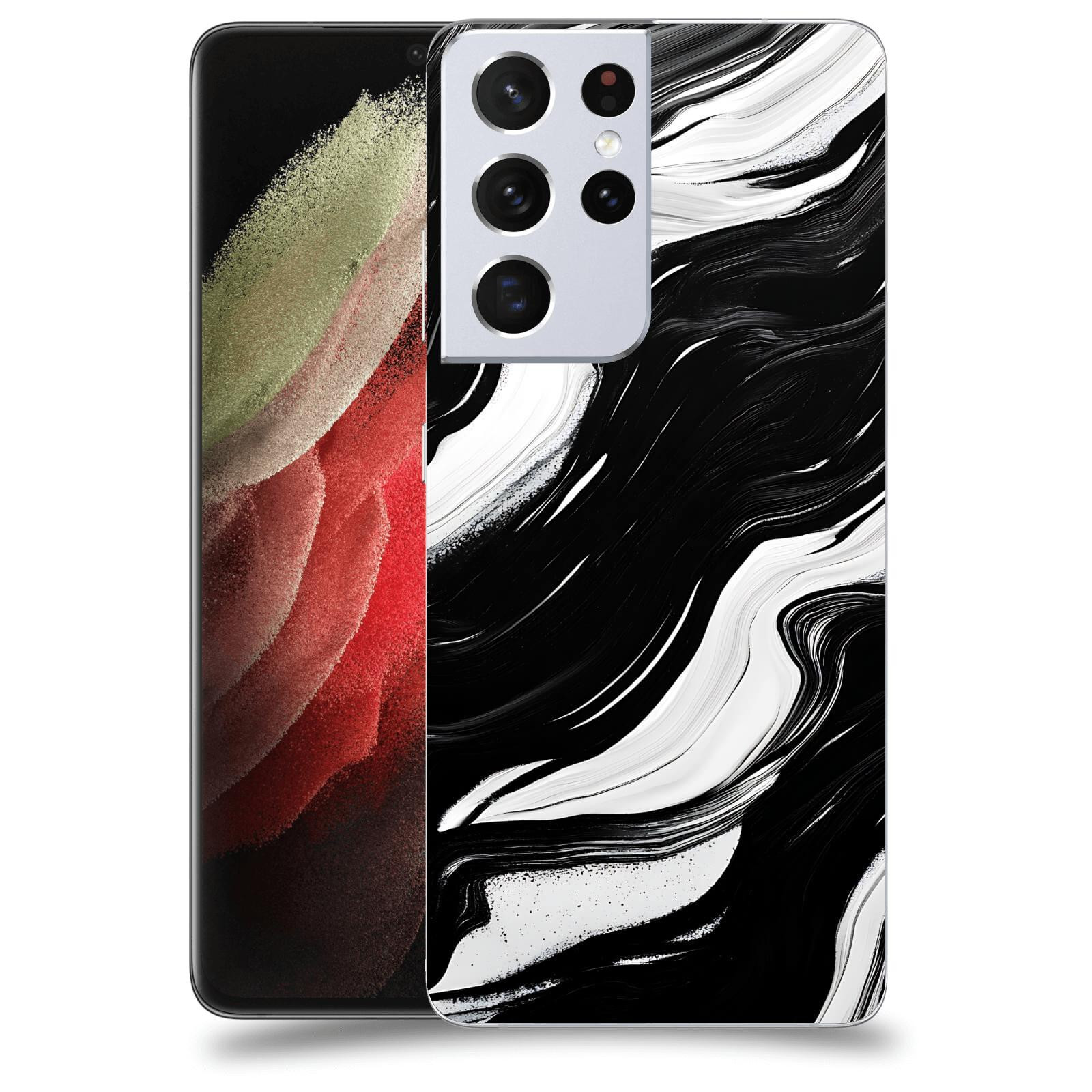 ACOVER Kryt na mobil Samsung Galaxy S21 Ultra 5G G998B - Monochromie a Proudění