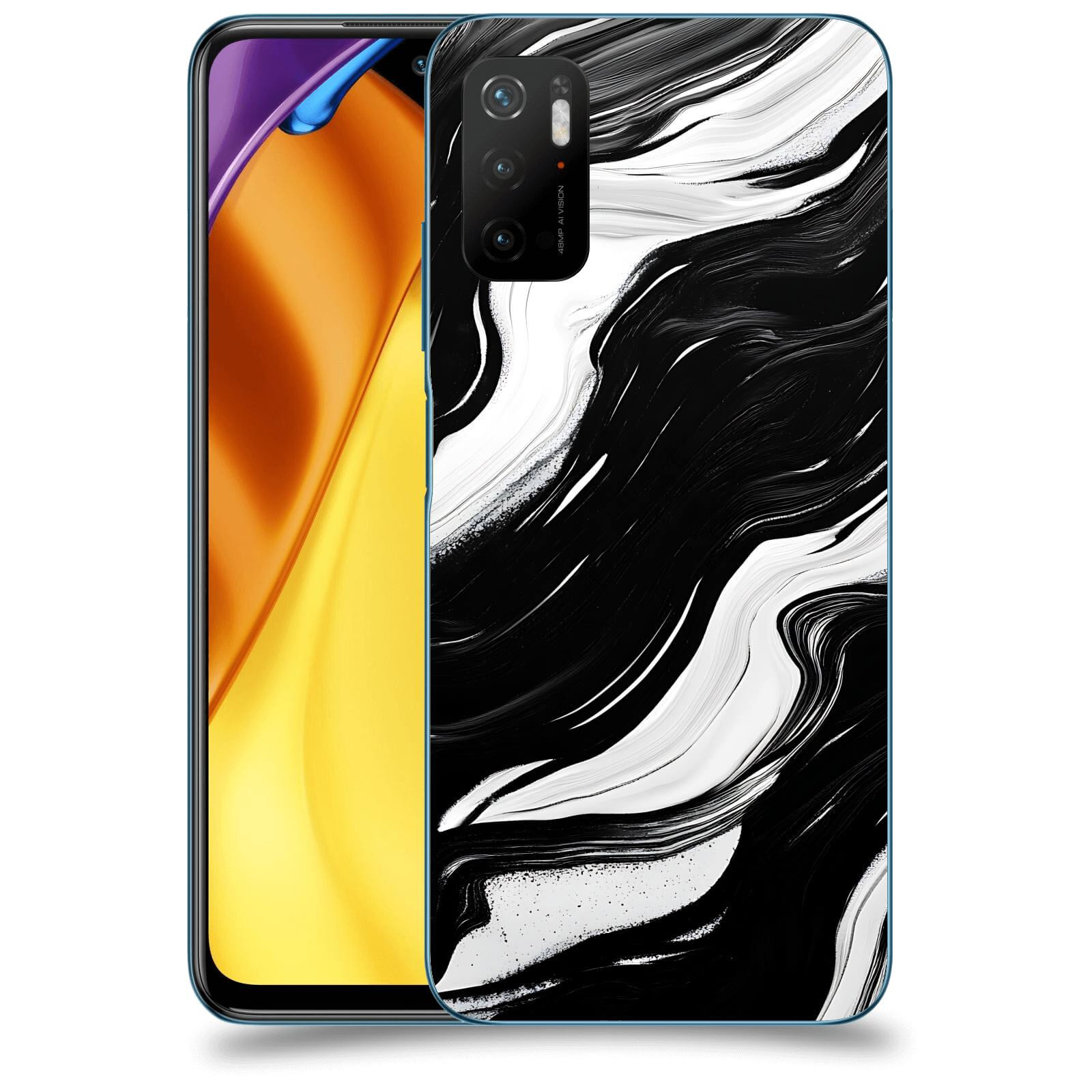 ACOVER Kryt na mobil Xiaomi Poco M3 Pro 5G - Monochromie a Proudění