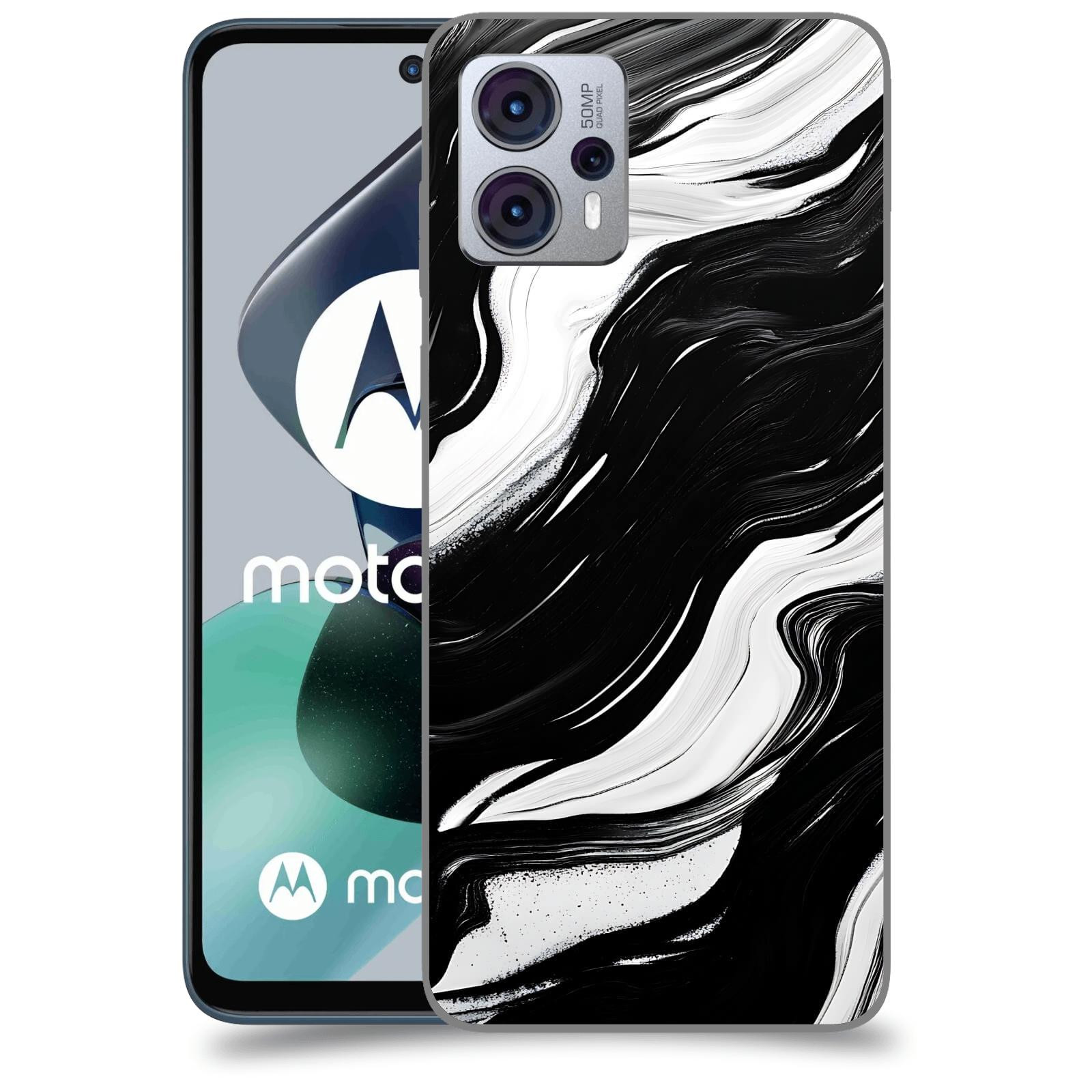 ACOVER Kryt na mobil Motorola Moto G23 - Monochromie a Proudění