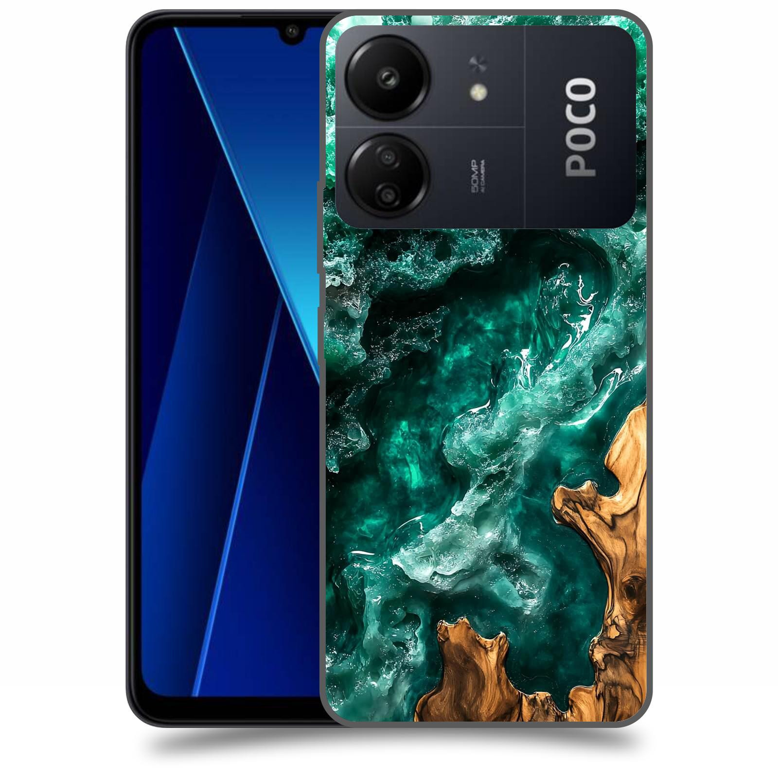 ACOVER Kryt na mobil Poco C65 - Forest Wood I