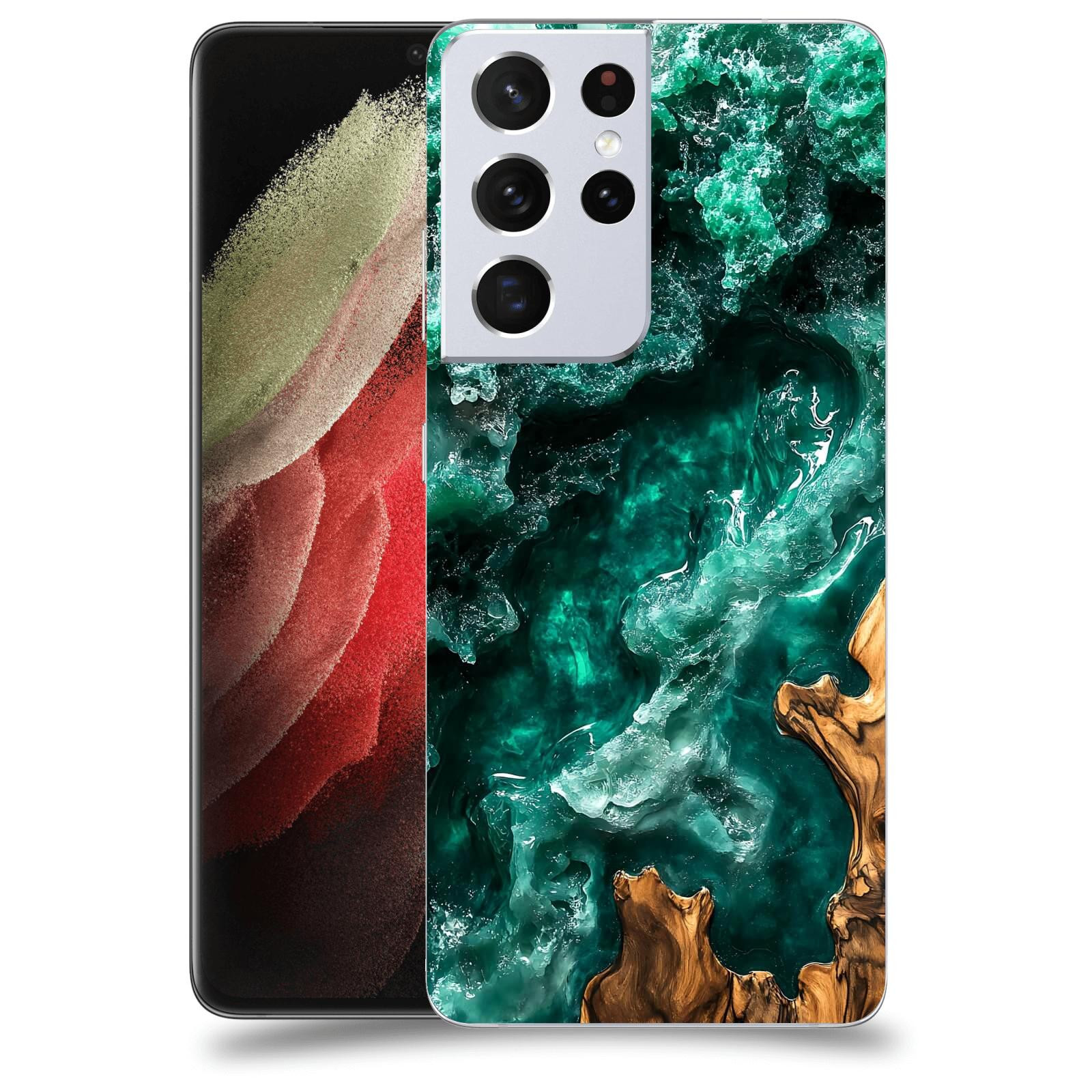 ACOVER Kryt na mobil Samsung Galaxy S21 Ultra 5G G998B - Forest Wood I