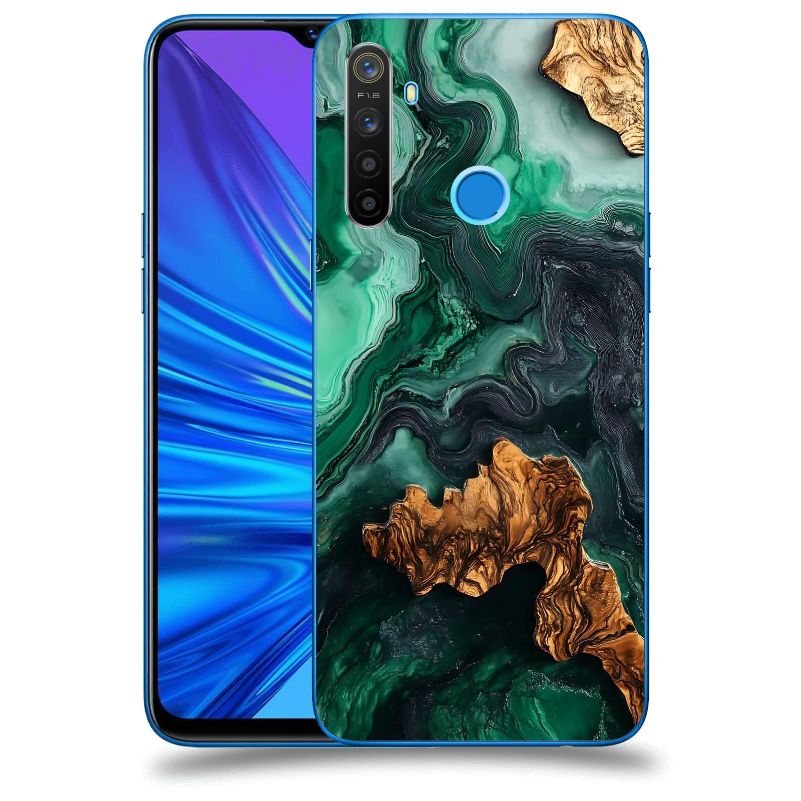 ACOVER Kryt na mobil Realme 5 - Forest Wood IV