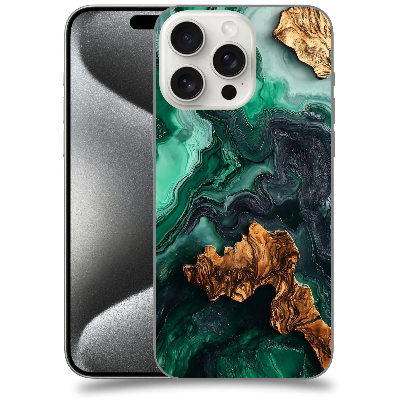 ACOVER Kryt na mobil Apple iPhone 15 pro max - Forest Wood IV