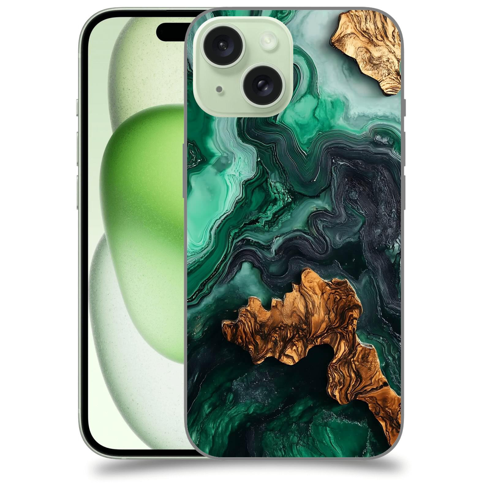 ACOVER Kryt na mobil Apple iPhone 15 - Forest Wood IV