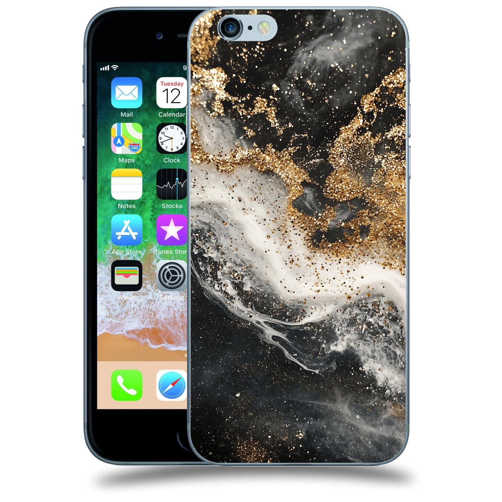 ACOVER Kryt na mobil Apple iPhone 6/6S - Liquid Gold I