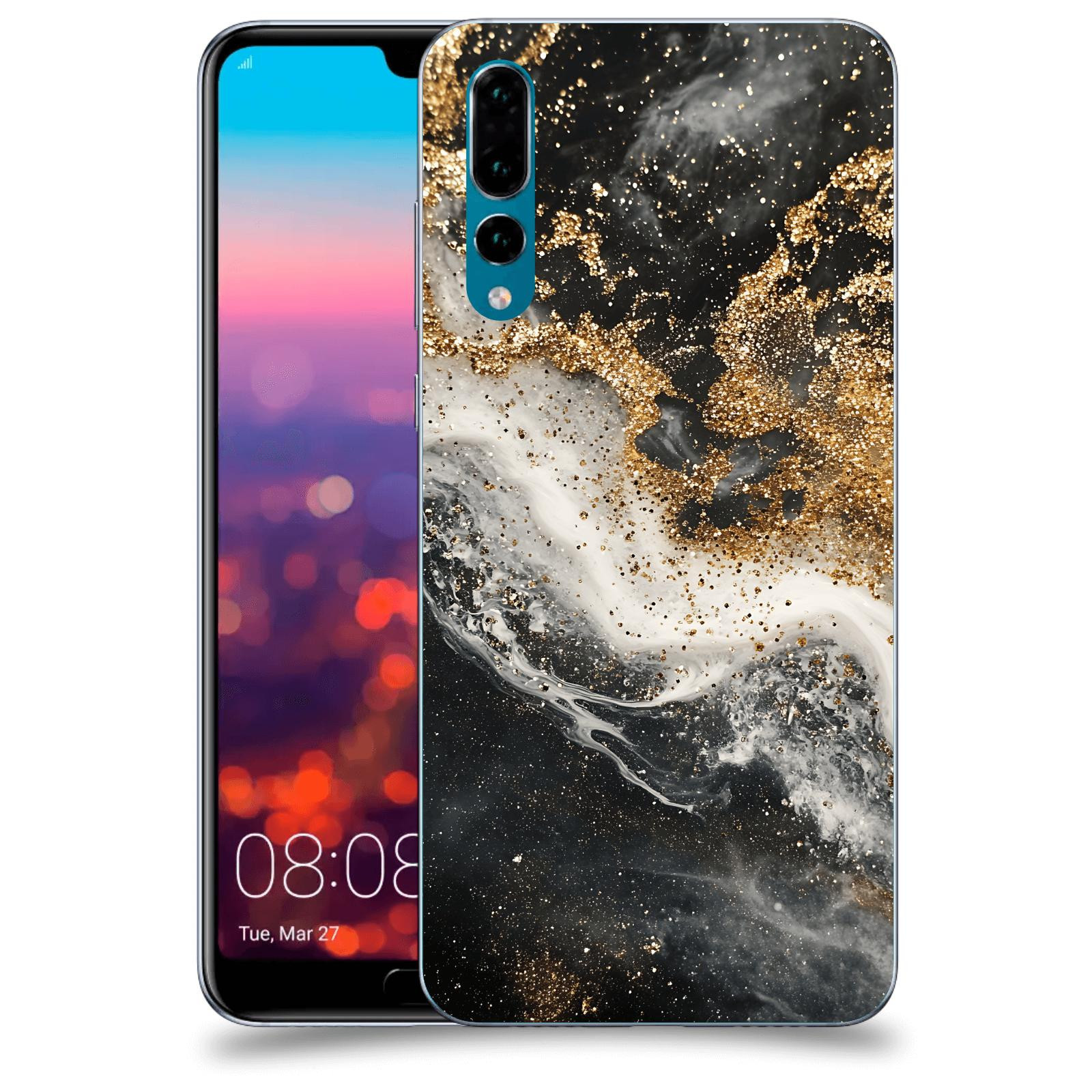 ACOVER Kryt na mobil Huawei P20 Pro - Liquid Gold I