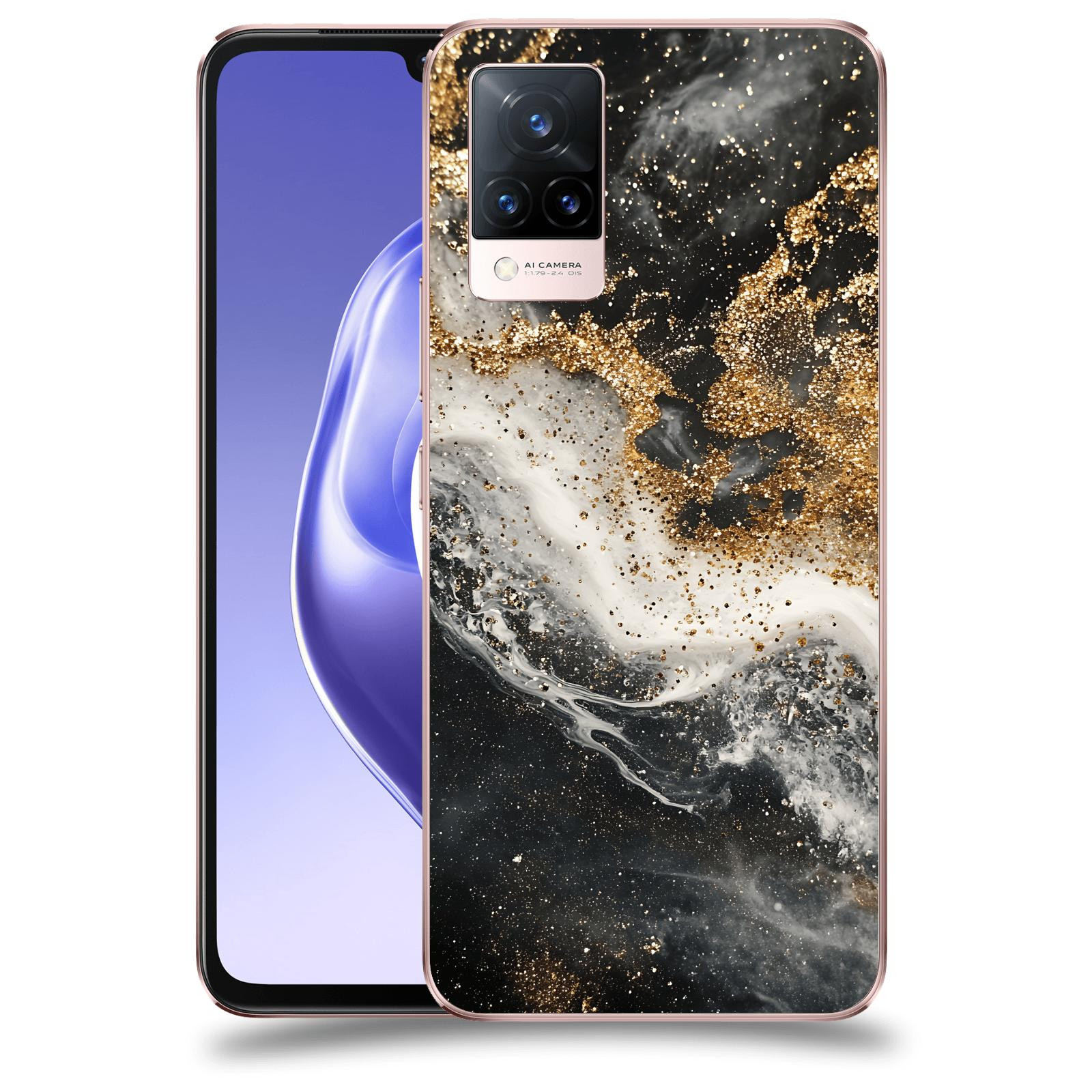 ACOVER Kryt na mobil Vivo V21 5G - Liquid Gold I