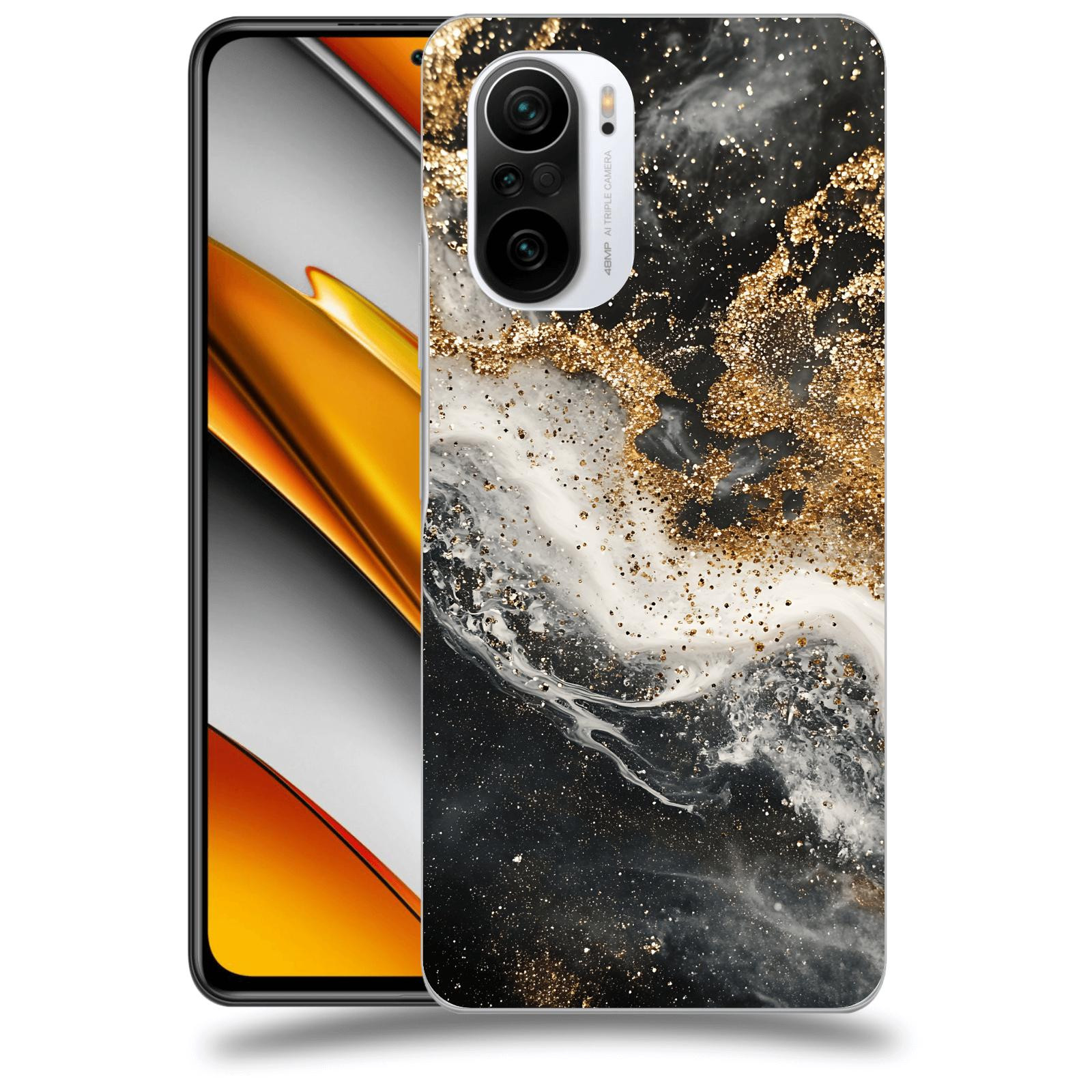 ACOVER Kryt na mobil Xiaomi Poco F3 - Liquid Gold I