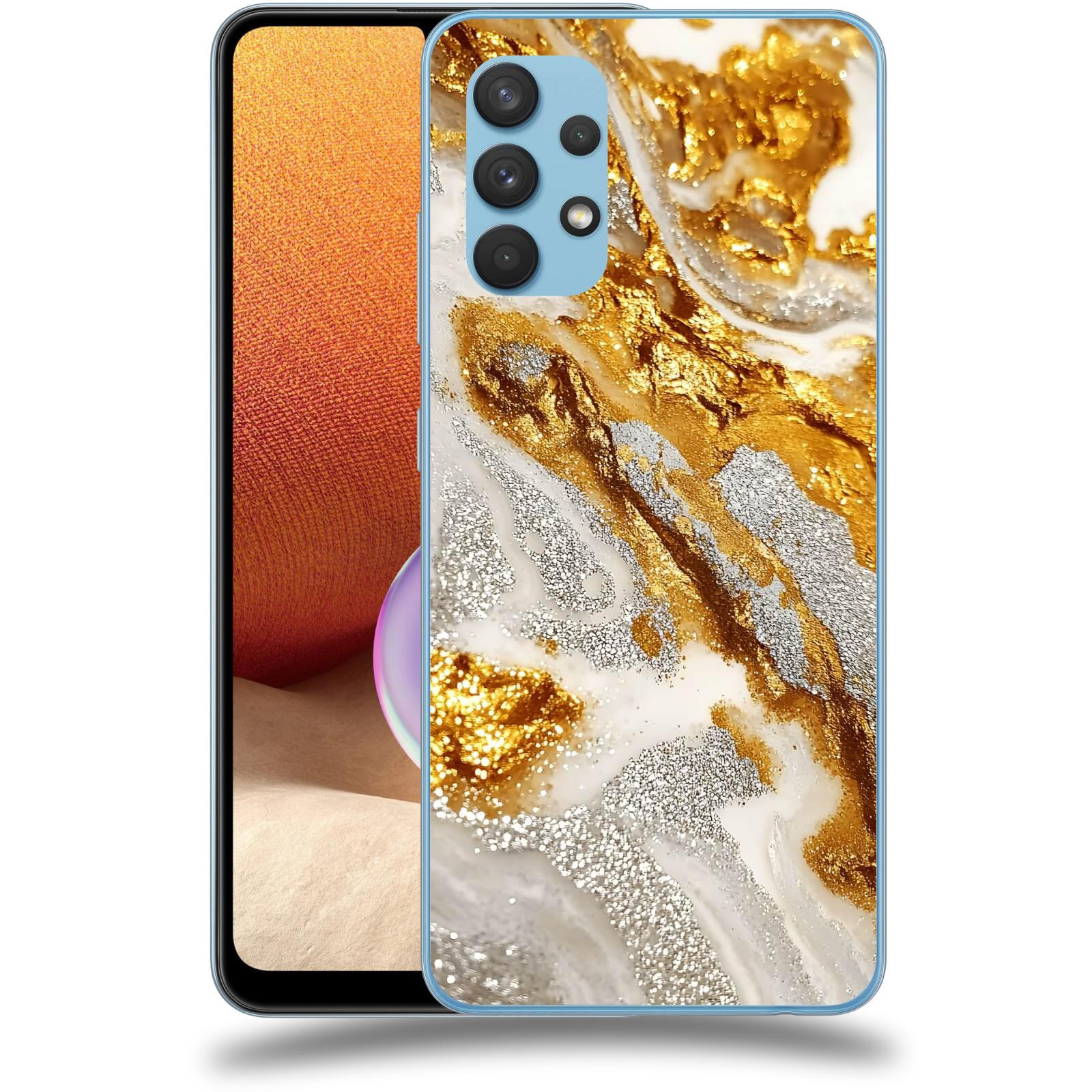 ACOVER Kryt na mobil Samsung Galaxy A32 4G SM-A325F - Liquid Gold II